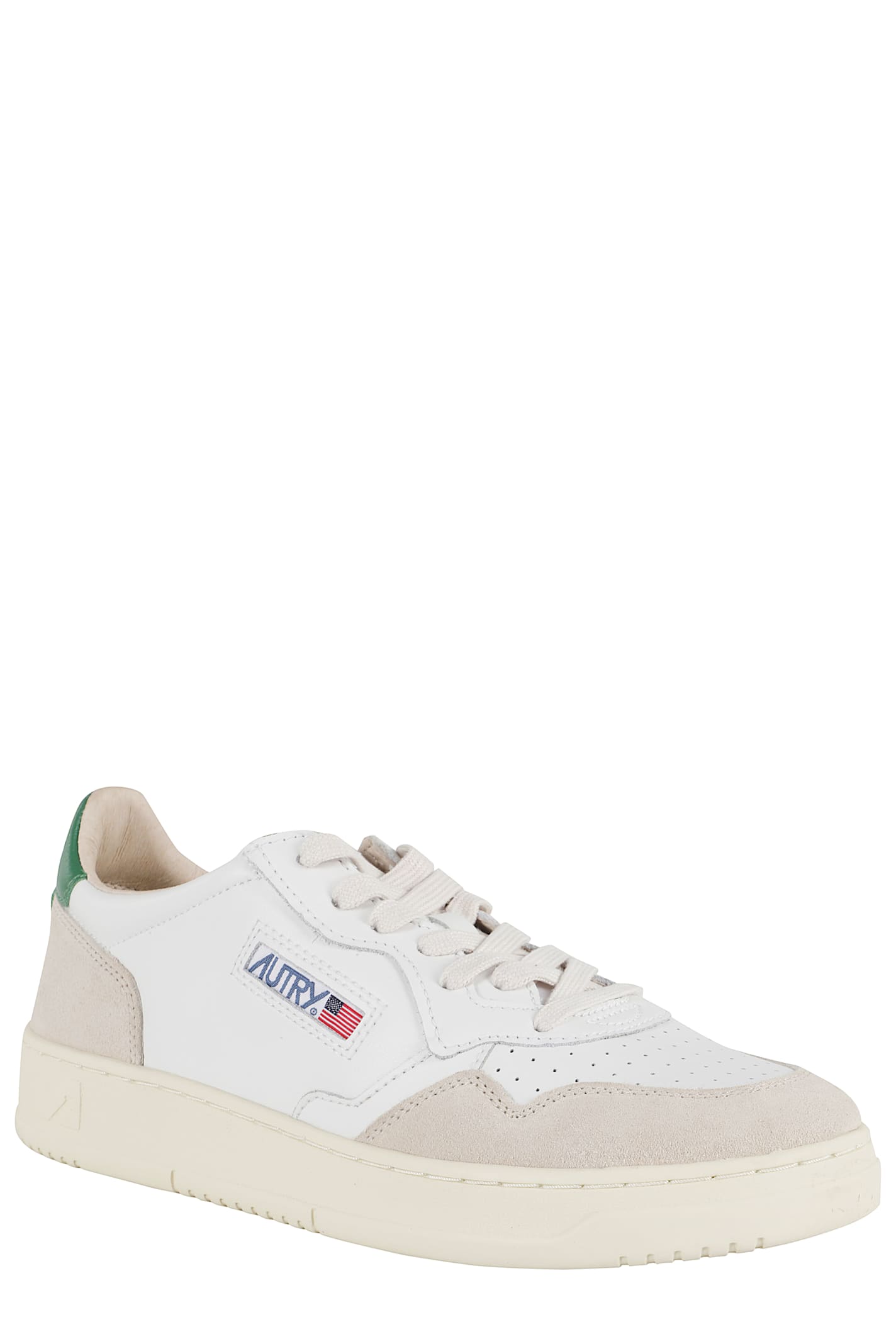 Autry Low Medalist Leather Sneakers In Red