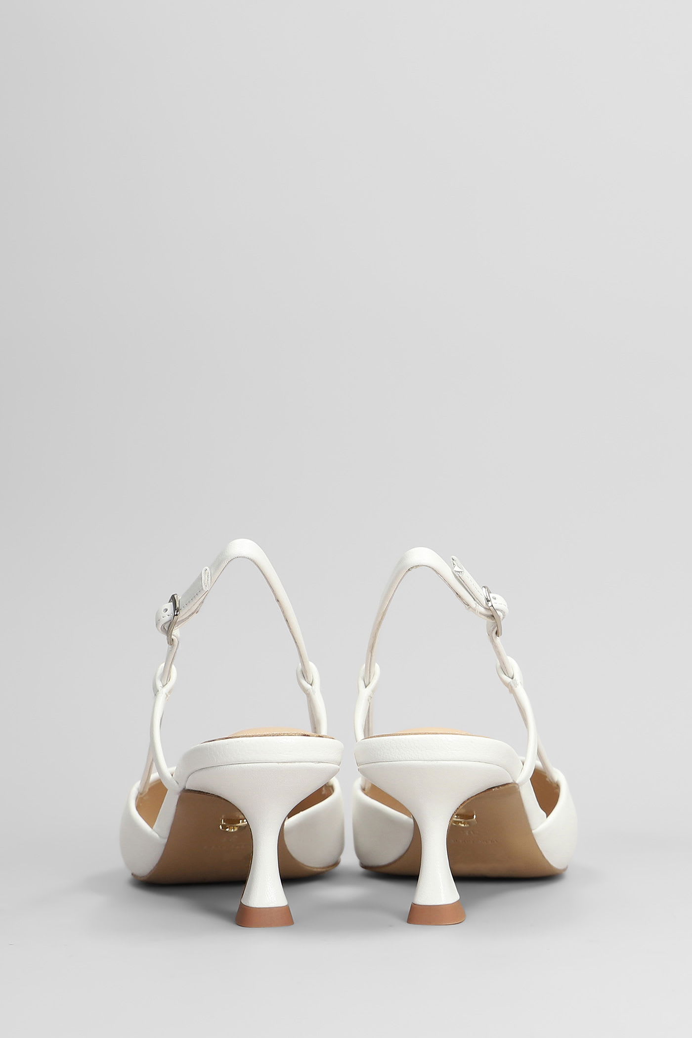 Lola Cruz Carmen Pump 85 Pumps In White Leather In White