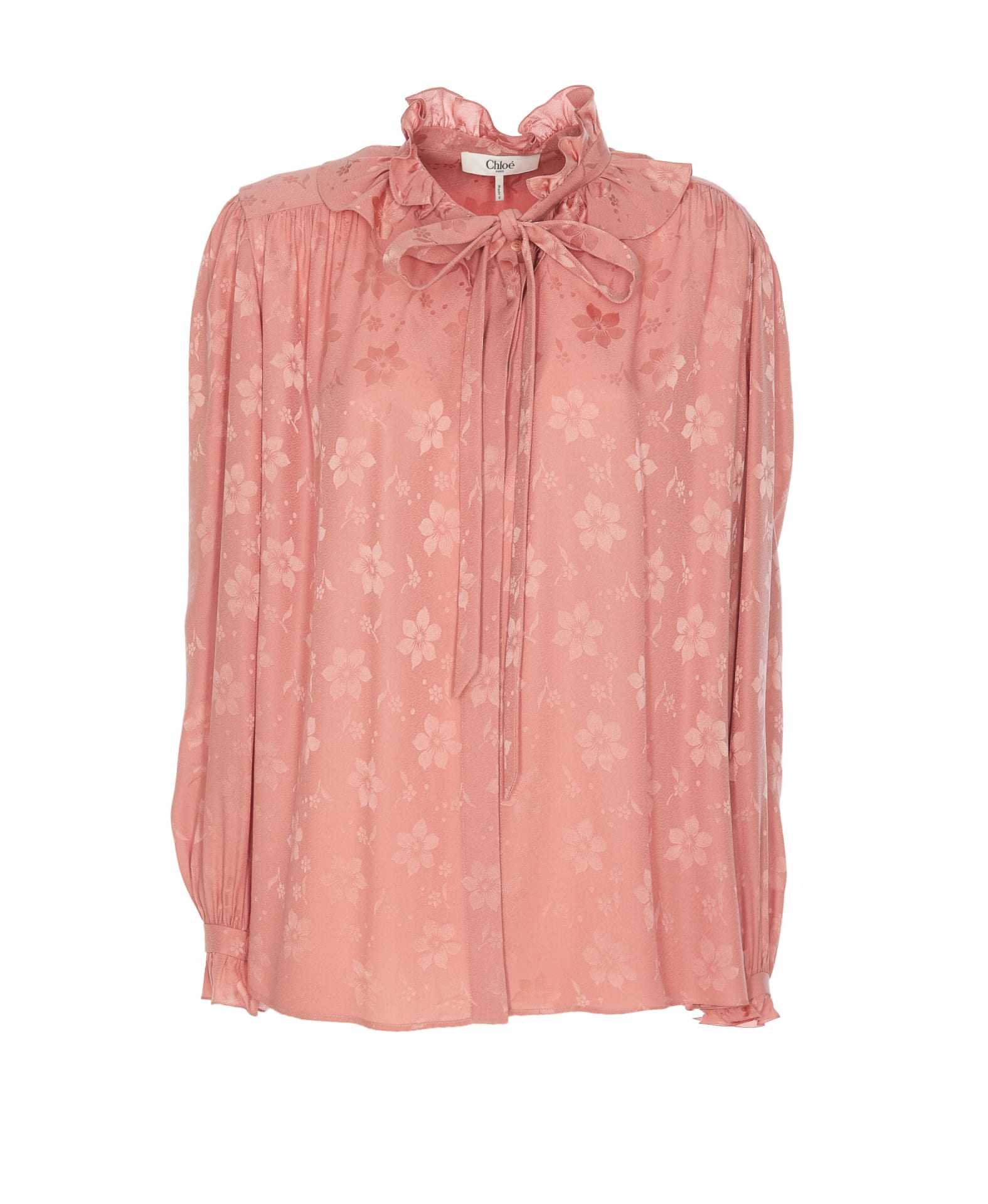Chloé Fluid Jacquard Silk Shirt