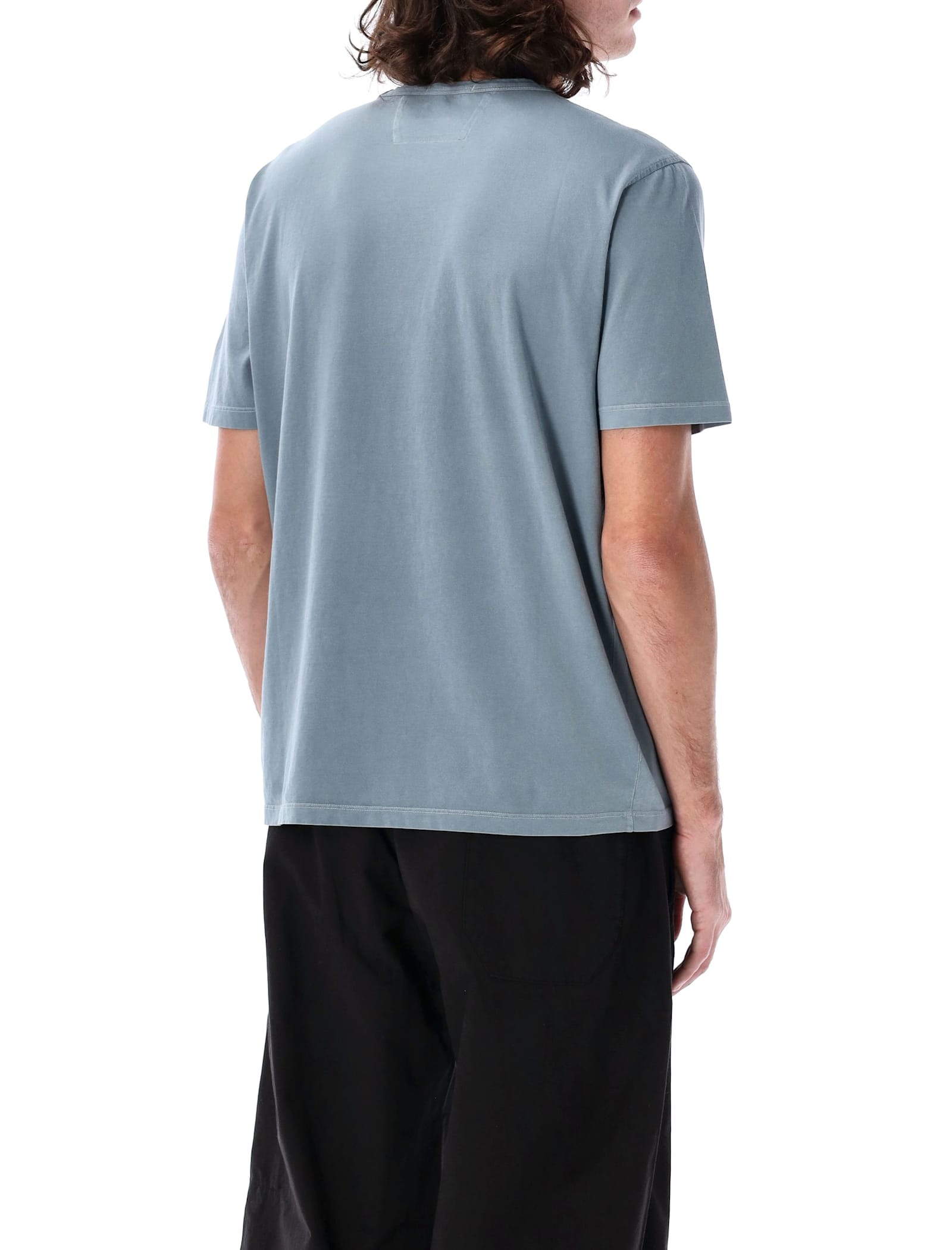 C.p. Company C.p.company Logo Print T-shirt In Stormy Weather