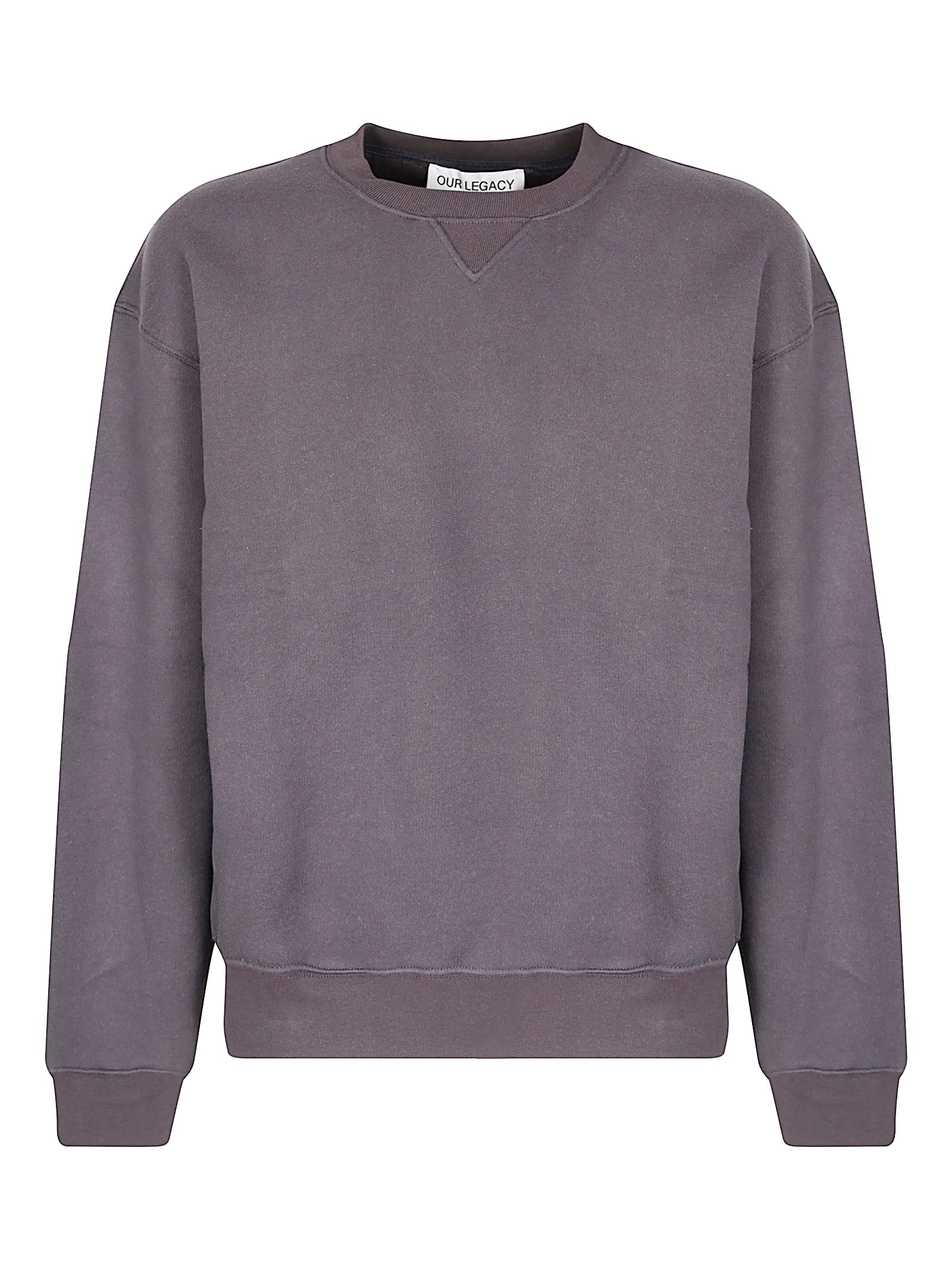 Our Legacy Cotton-wool Sweatshirt In Gray