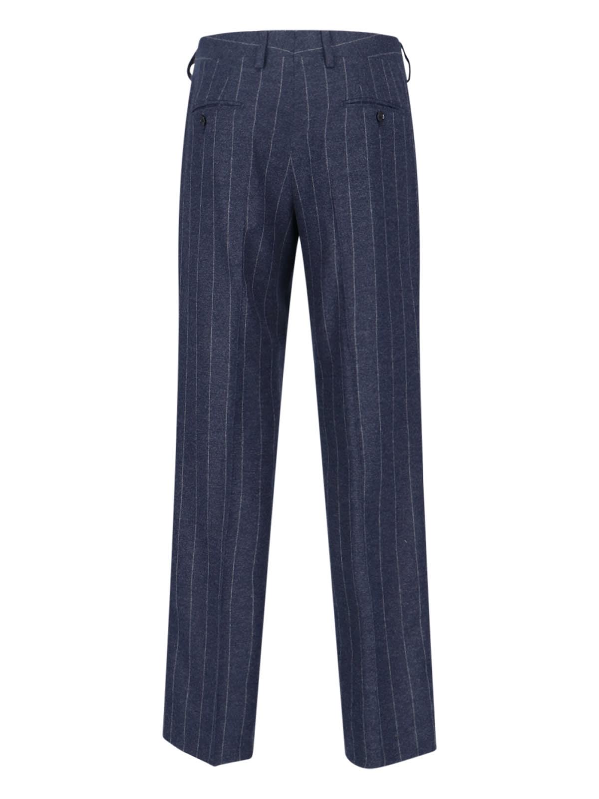 Lardini Virgin Wool And Cashmere Pants In Blue