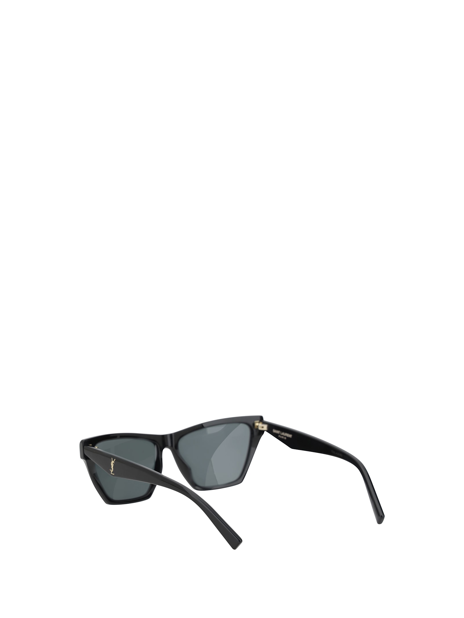 Saint Laurent Sl M103 Black Gray Crystal Sunglasses In Black