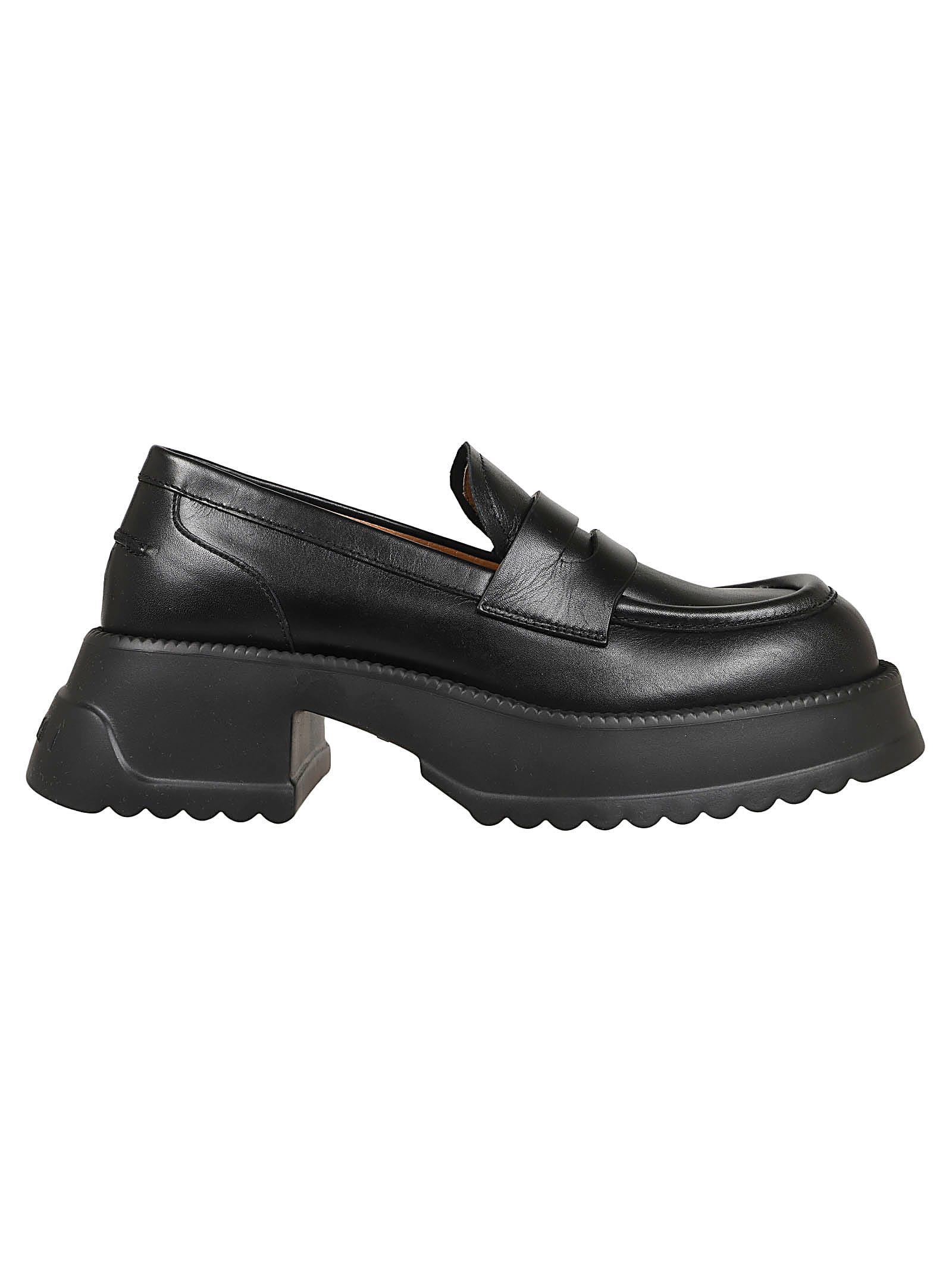 Shop Marni Moccasin Shoe In Black
