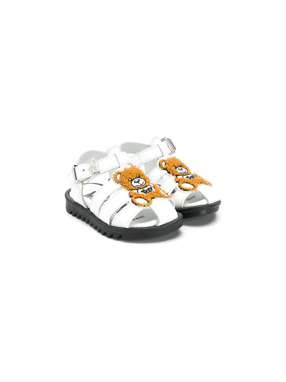 Moschino Kids' Sandals With Bear In White