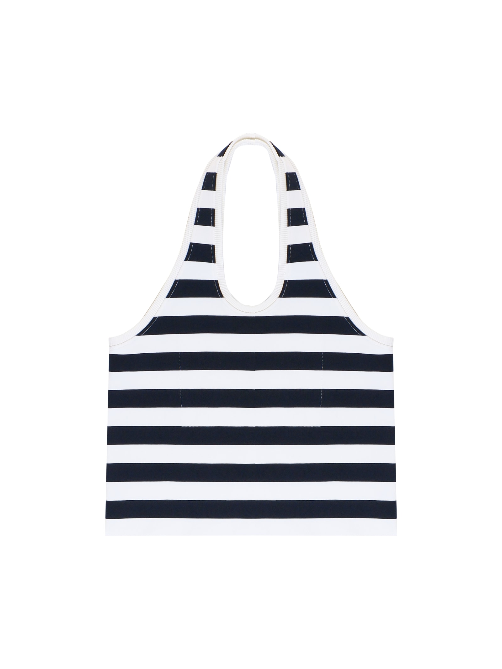 Shop Jacquemus Le Sac Marcel Tote Bag In Blue/white