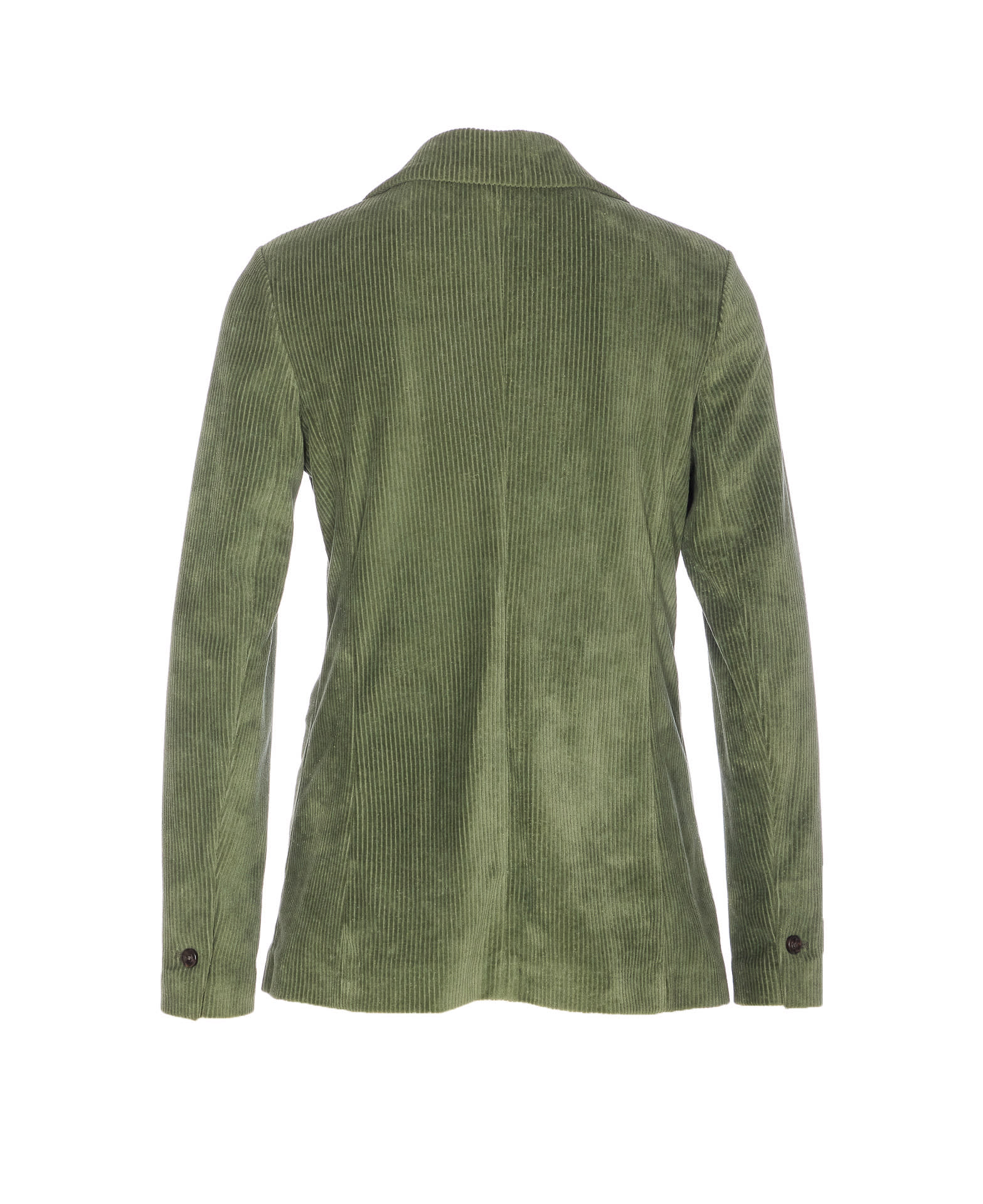 Circolo 1901 Long Sleeve Single Breasted Jacket With Pocket In Green