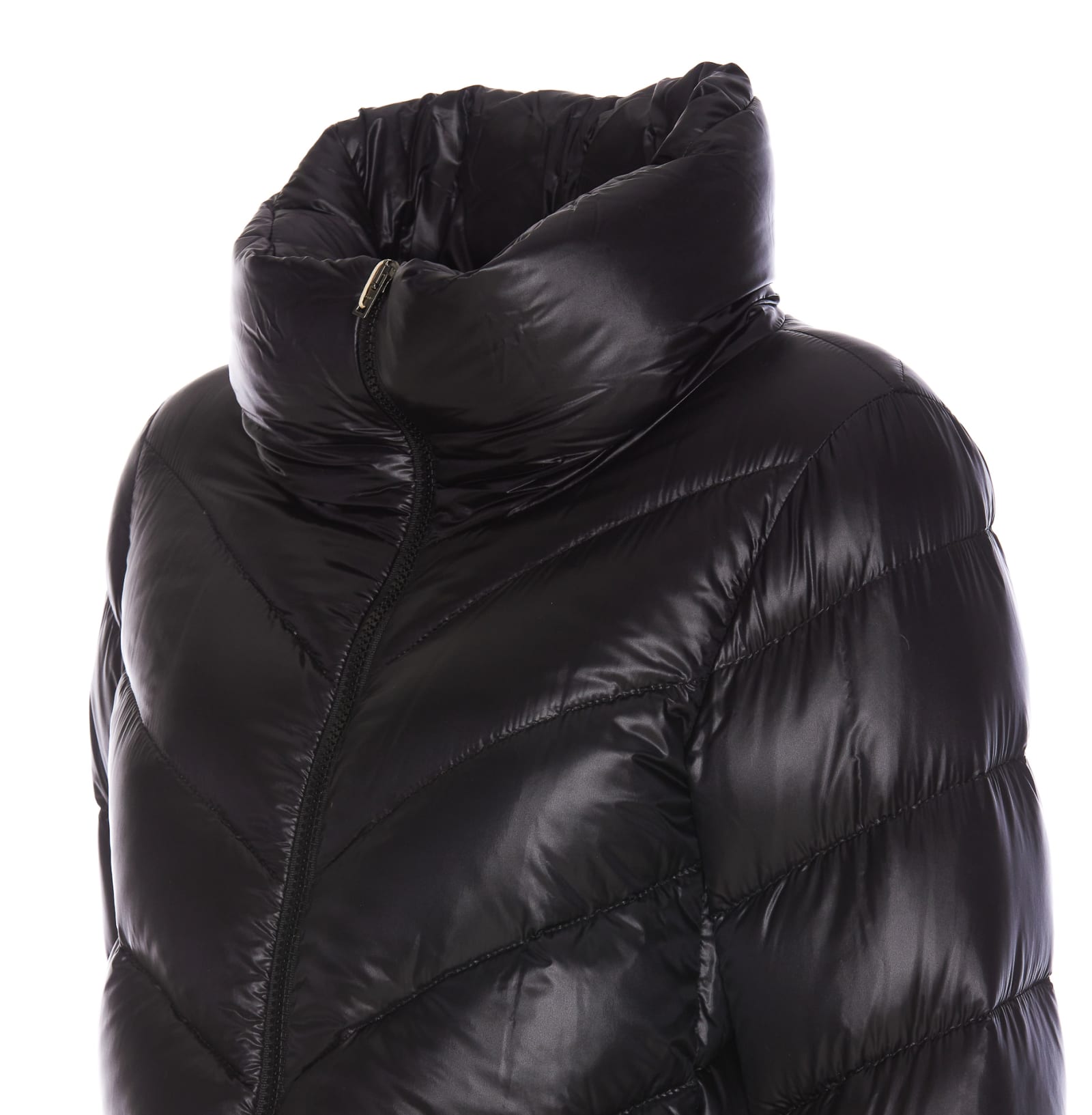 Shop Herno Down Jacket In Black