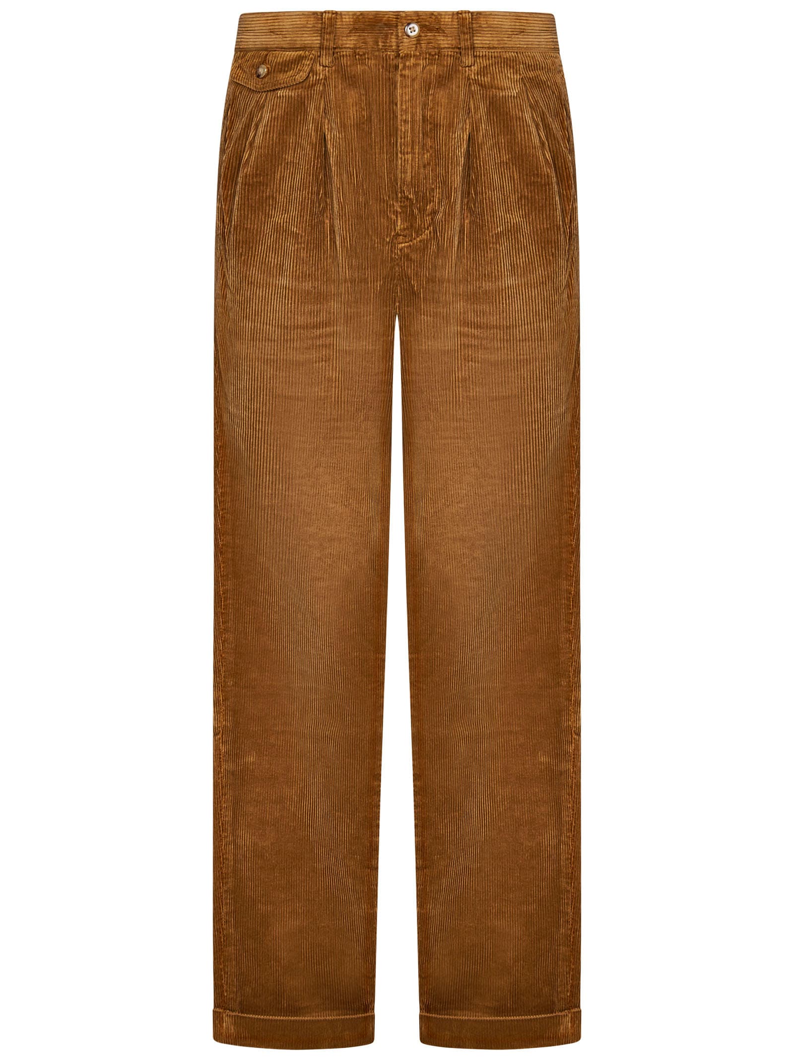 Shop Polo Ralph Lauren Whitman Trousers In Brown