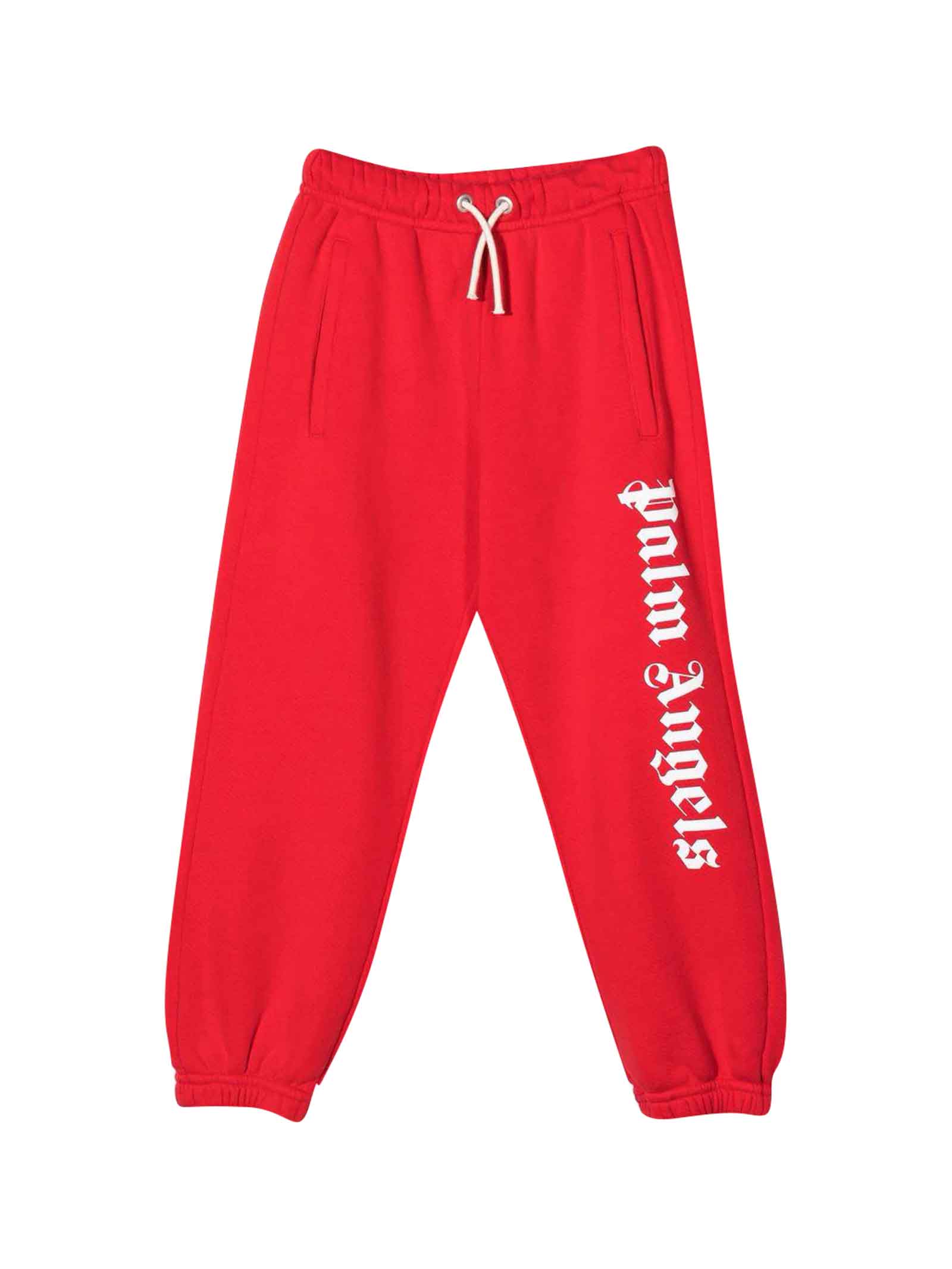 Palm Angels Red Trousers Girl