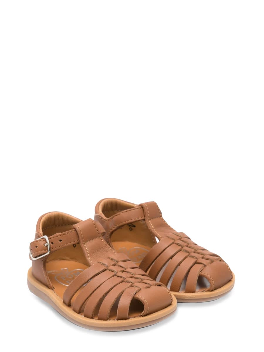 Pom D'api Poppypitti Nappa Camel In Beige