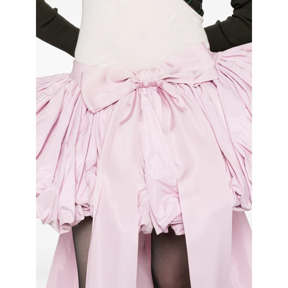 Dsquared2 High-low Layered Skirt Bow Detail In Pink