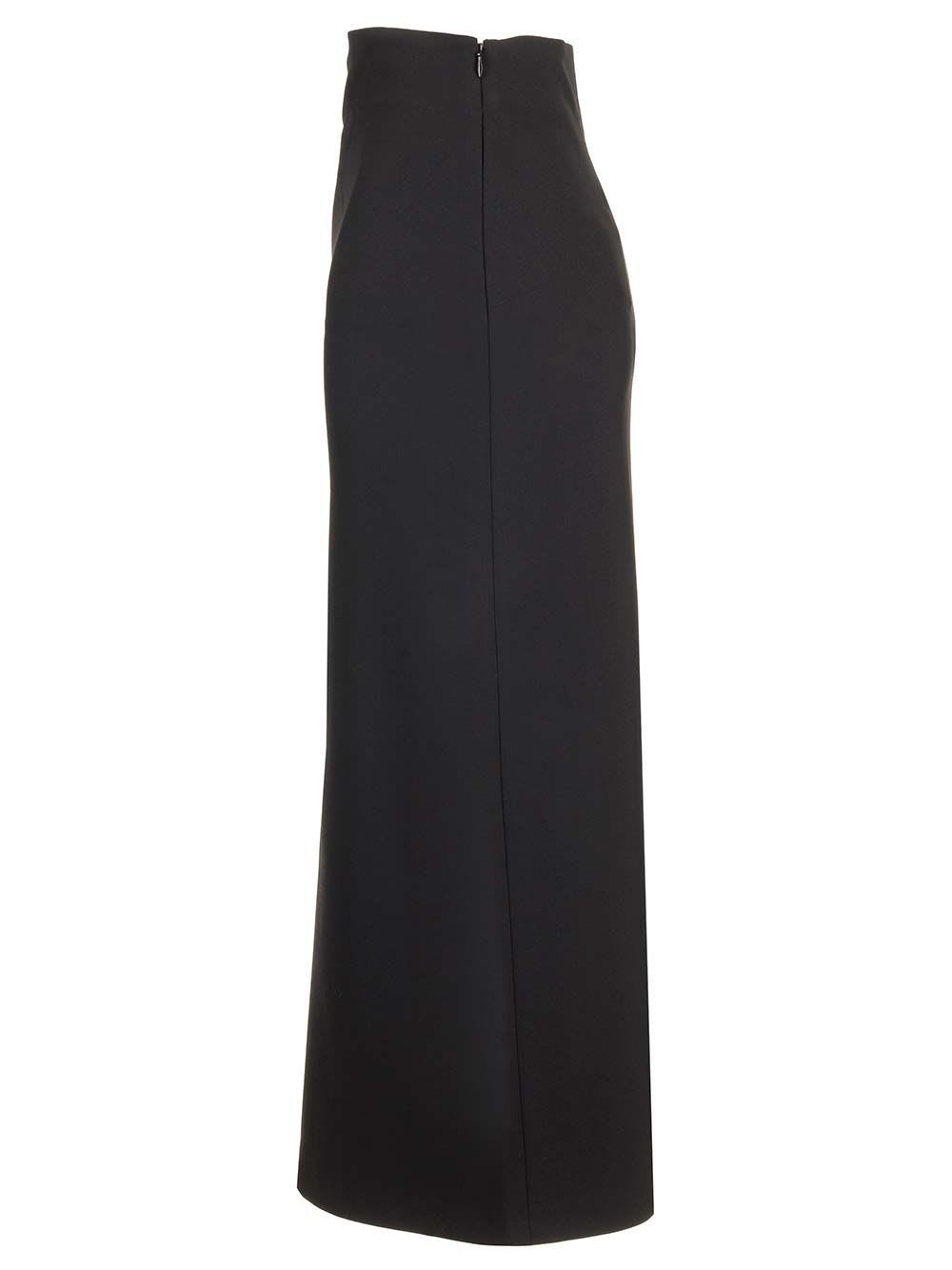 Shop Loulou Studio Midi Pencil Skirt In Black