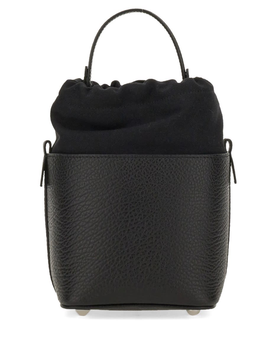 Shop Maison Margiela Bucket Bag In Black