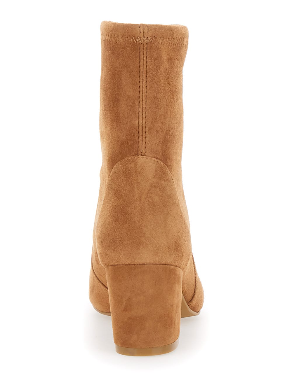 Stuart Weitzman Yuliana Beige Ankle Boots With Medium Block Heel In Ecoleather Woman