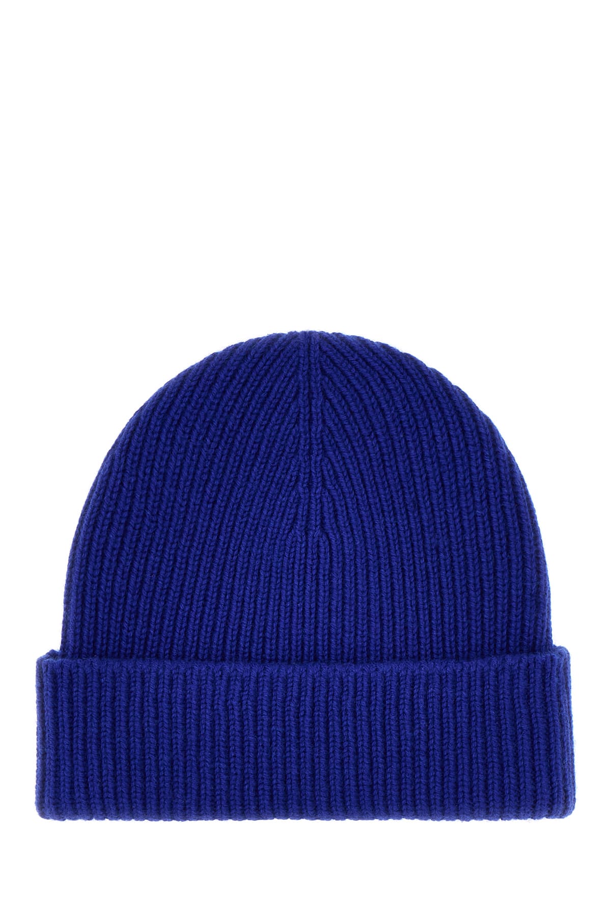 Shop Burberry Blue Cashmere Beanie Hat In Knight