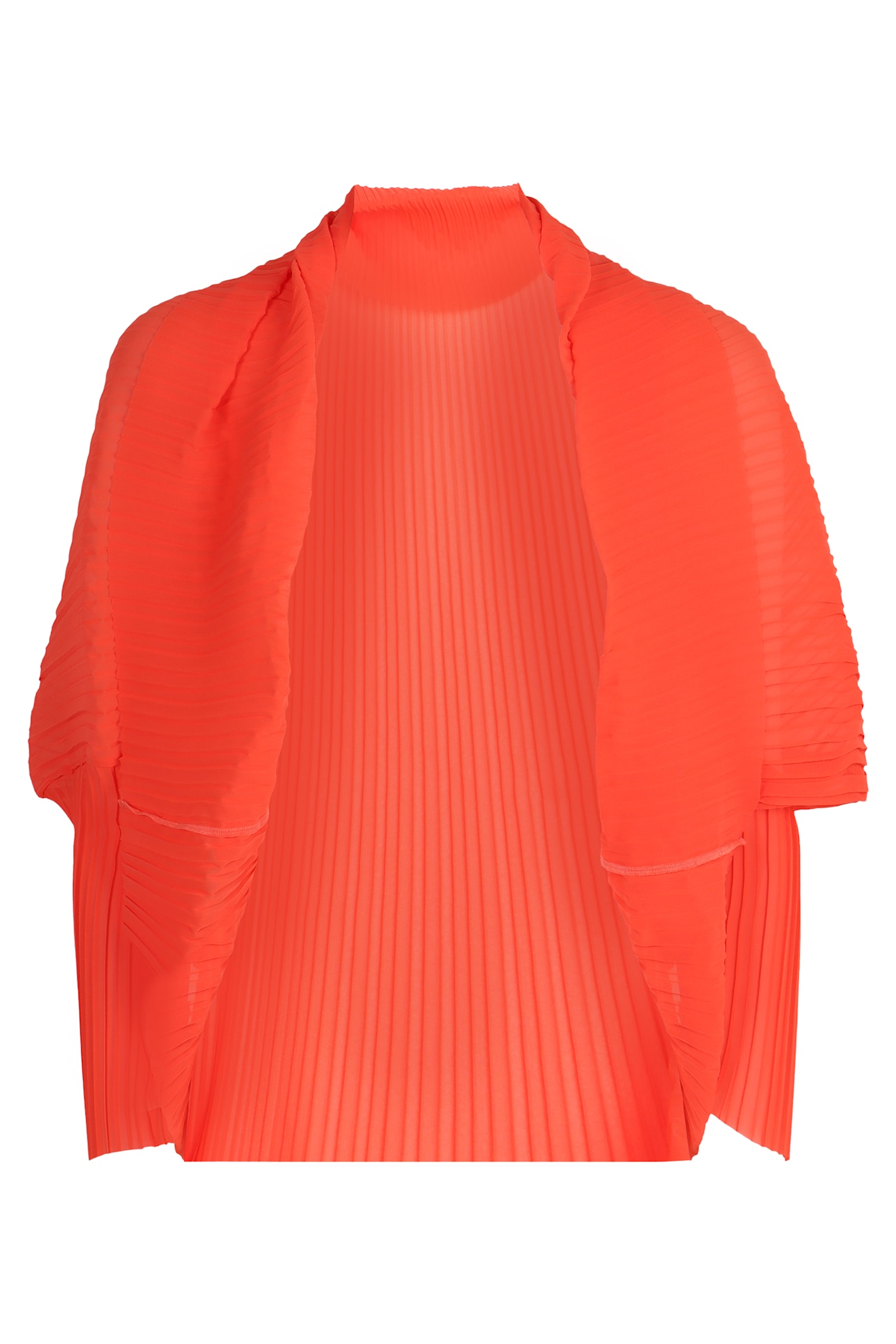 Max Mara Vesuvio Pleated Shrug In Red