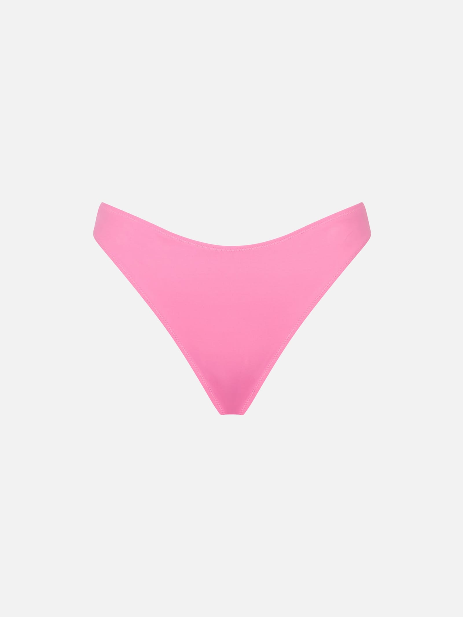Pink Plain Color Swim Briefs