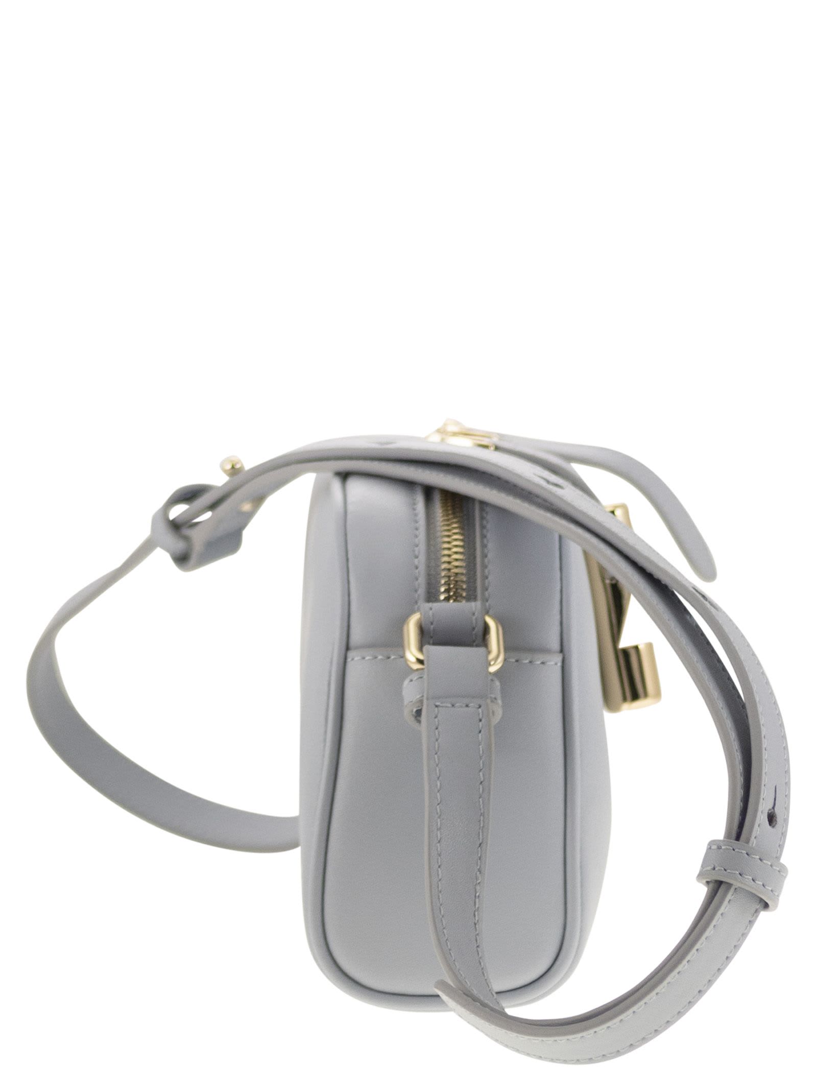 Shop Furla Goccia Mini Bag In Light Grey
