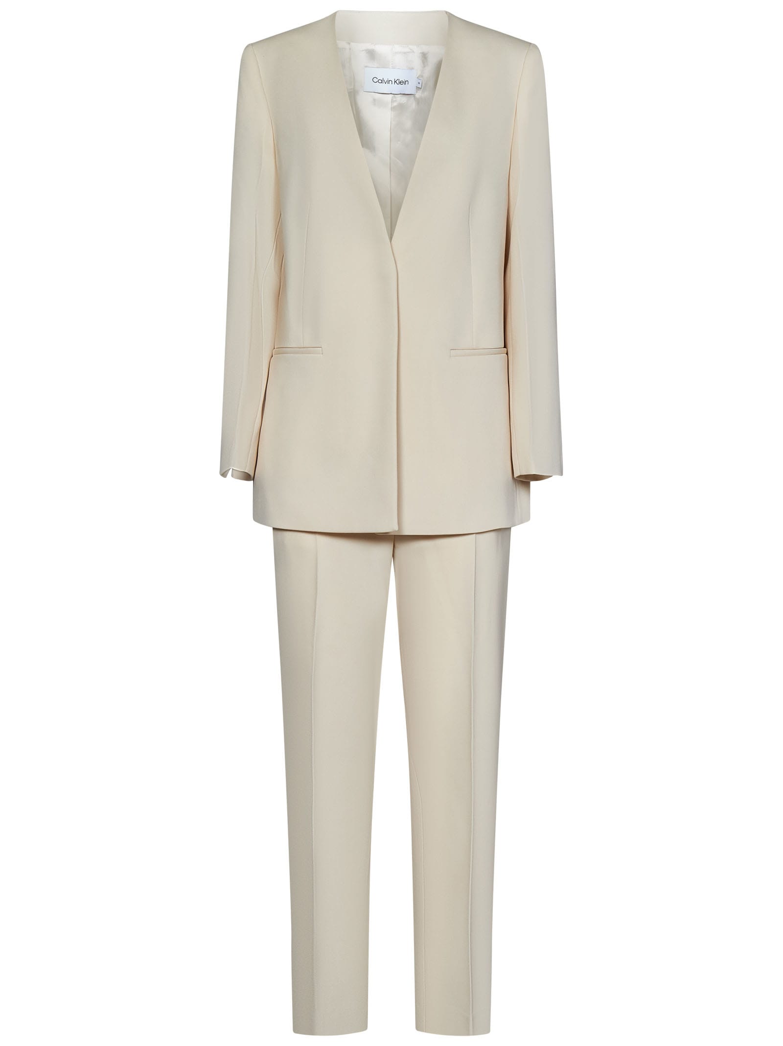Calvin Klein Suit In Beige