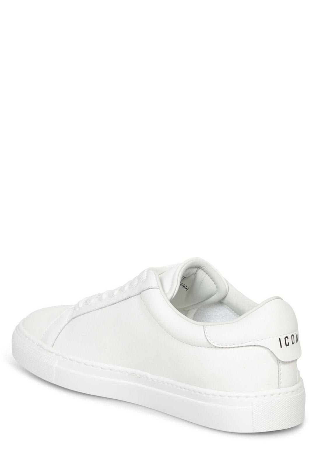 Shop Dsquared2 Boxer Sneakers In White