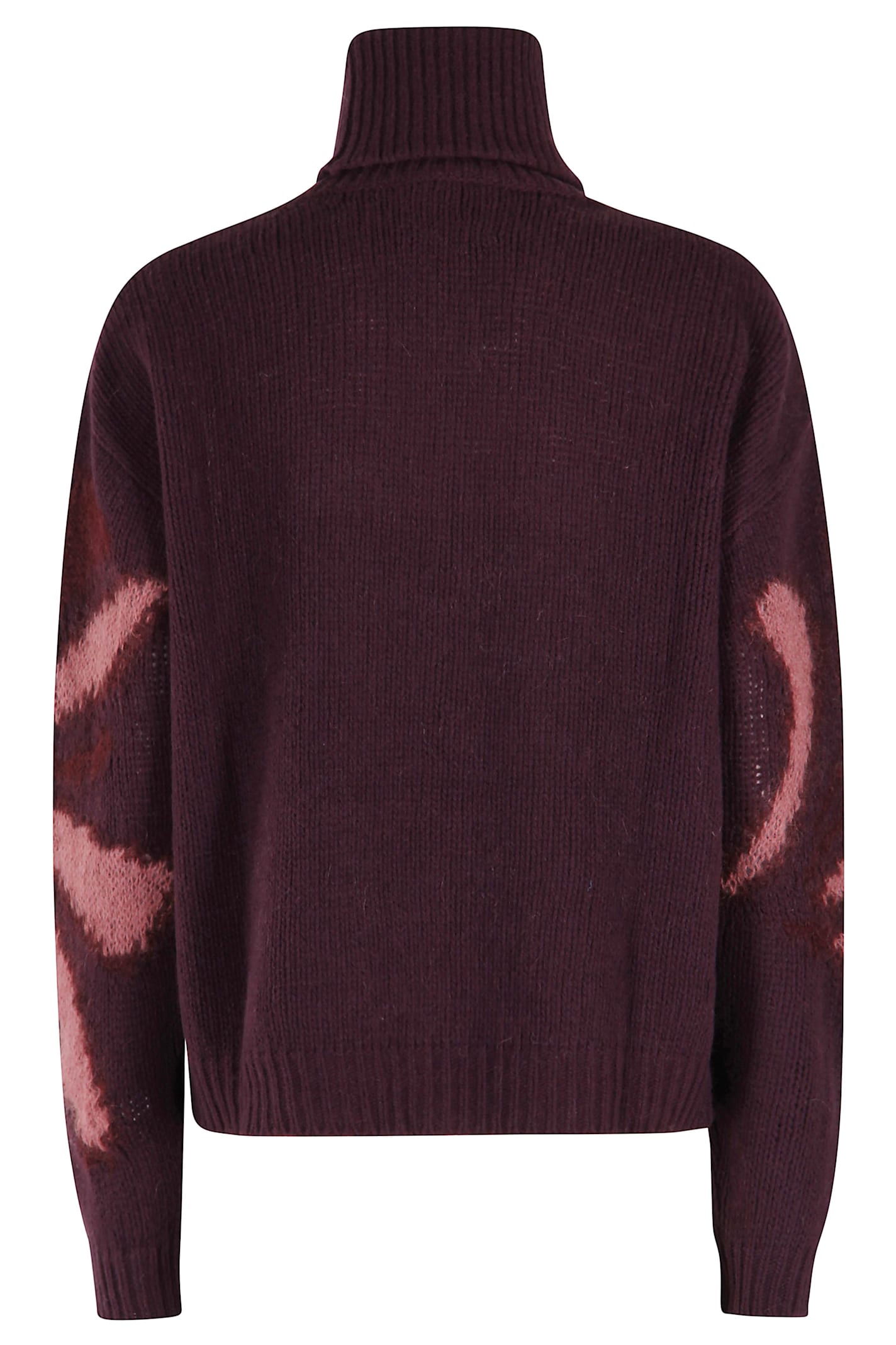 Roberto Collina Dolcevita Intarsio Fiore In Brown