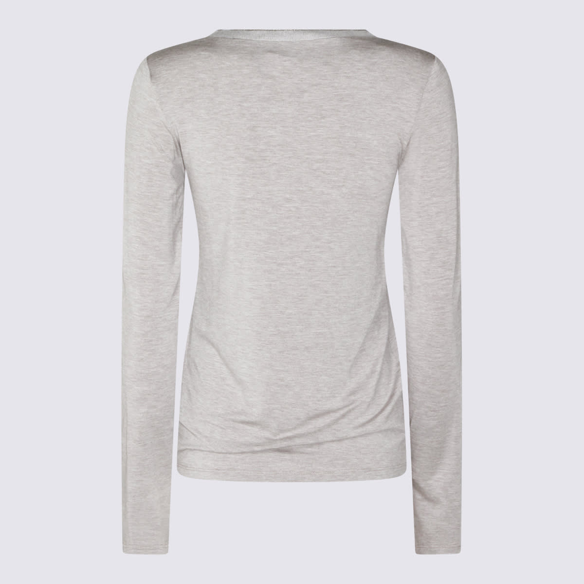 Antonelli Round Neck Long-sleeved T-shirt In Gray
