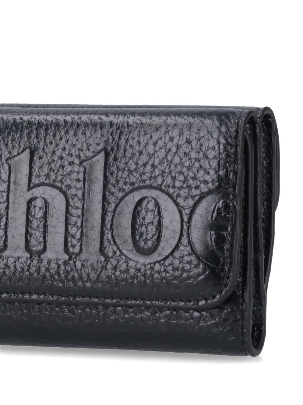 Chloé Logo Embossed Cardholder Wallets