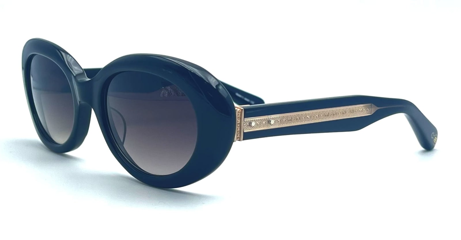 Shop Matsuda M1034 - Black Sunglasses In Shiny Black