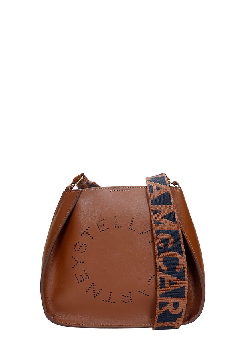 Stella McCartney Shoulder Bag In Brown Faux Leather