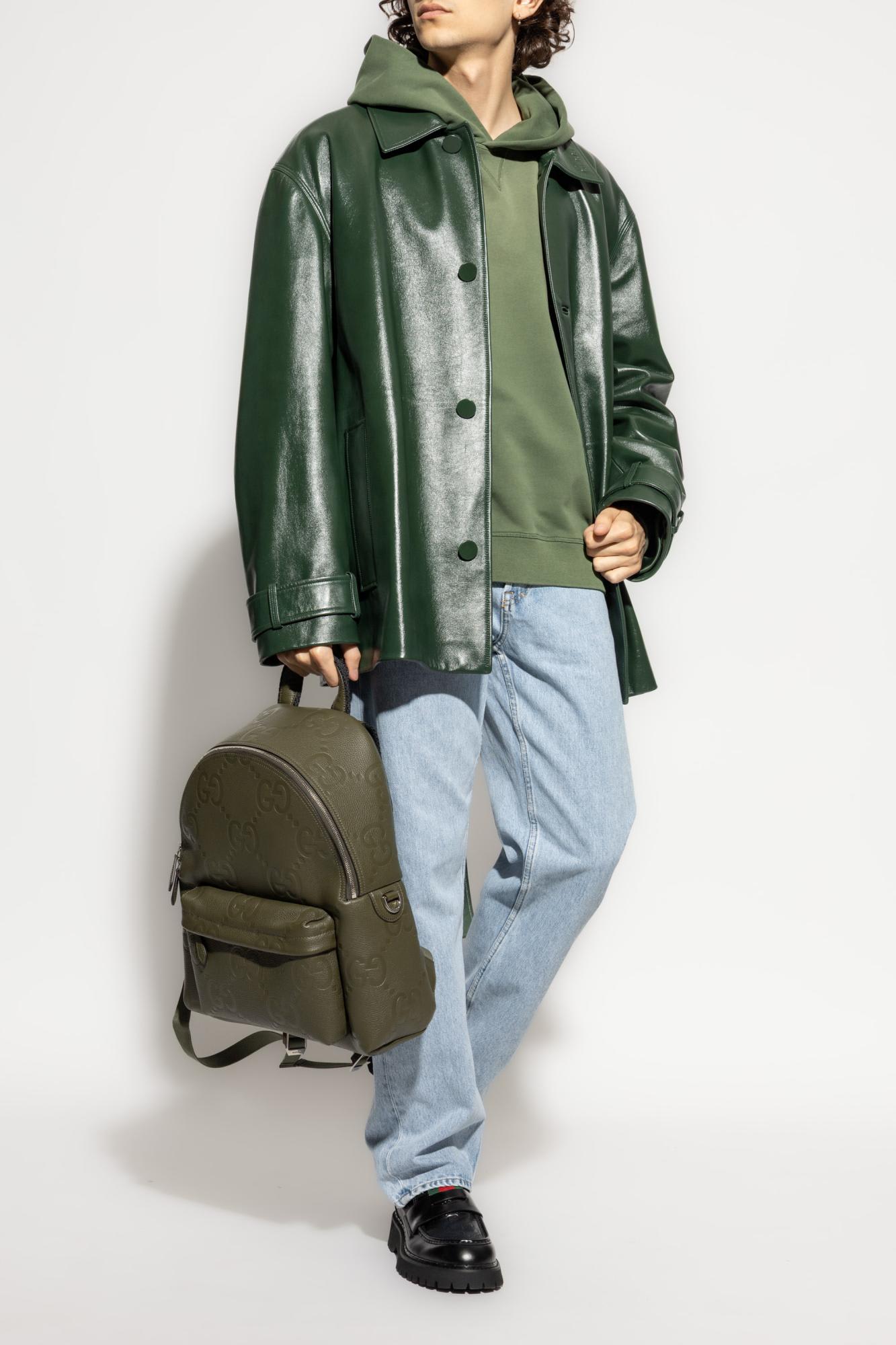 Gucci Men Light Blue Jeans With Gg Detail On The Pocket And Logo Patch On The Rear In Denim Man In Blue