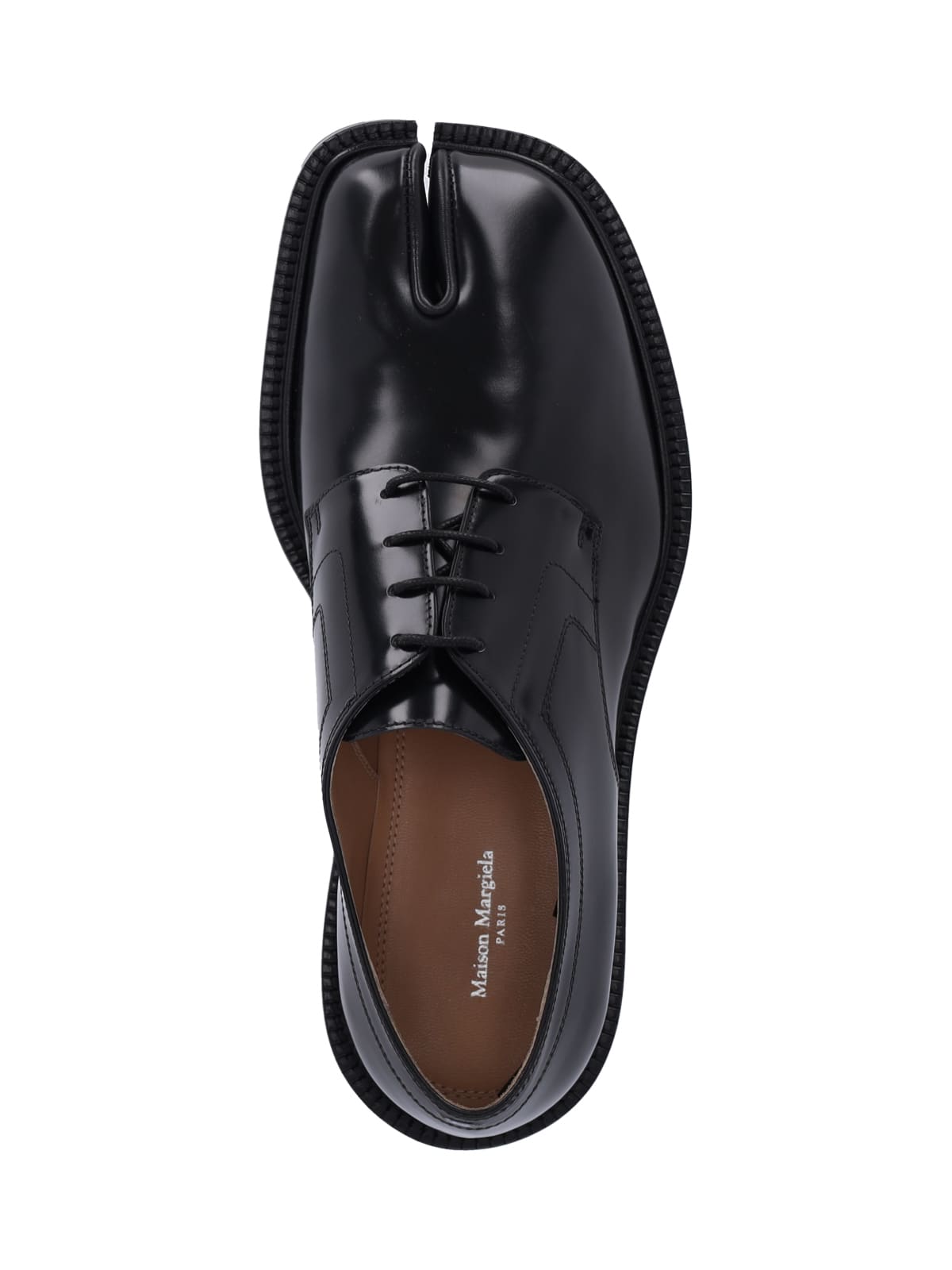 Maison Margiela Brogue Lace Ups In Black