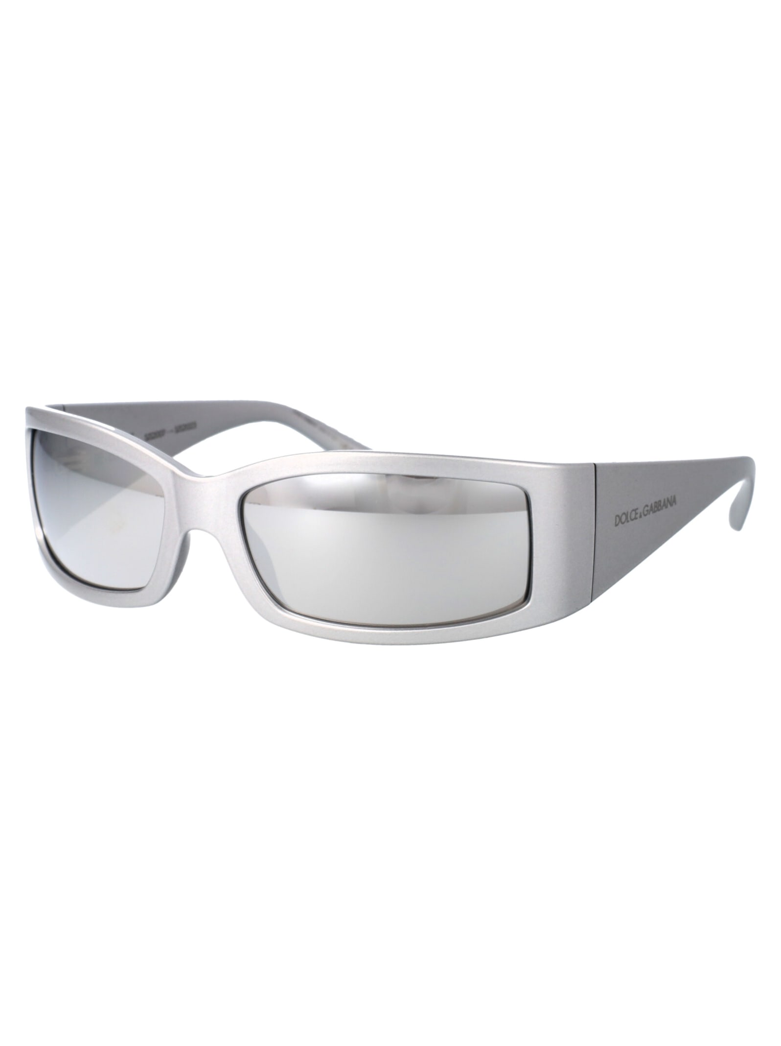 Shop Dolce &amp; Gabbana Eyewear 0dg6188 Sunglasses In 34156g Metallic Grey