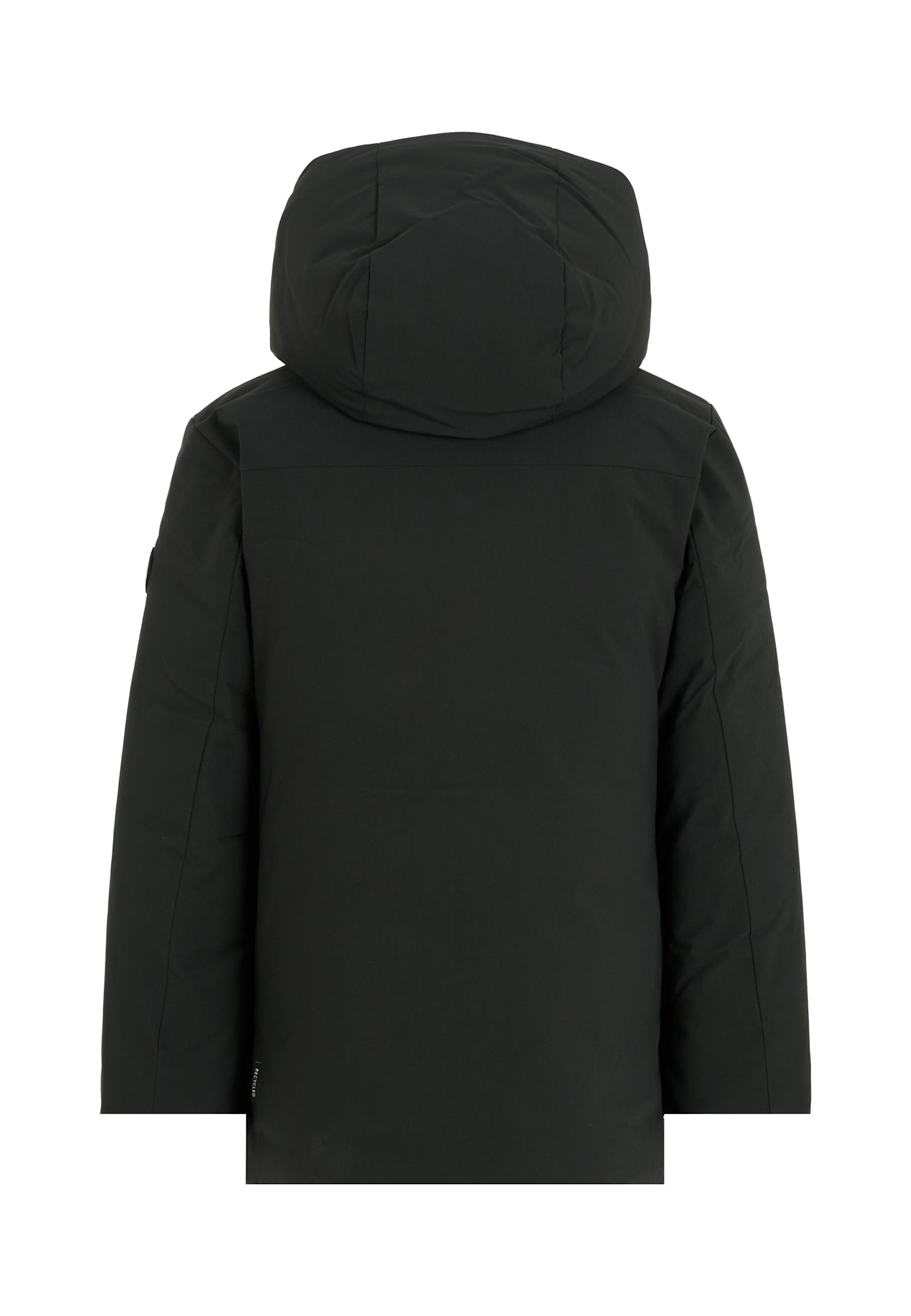 Save The Duck Logo-patch Hooded Padded Jacket In Multi