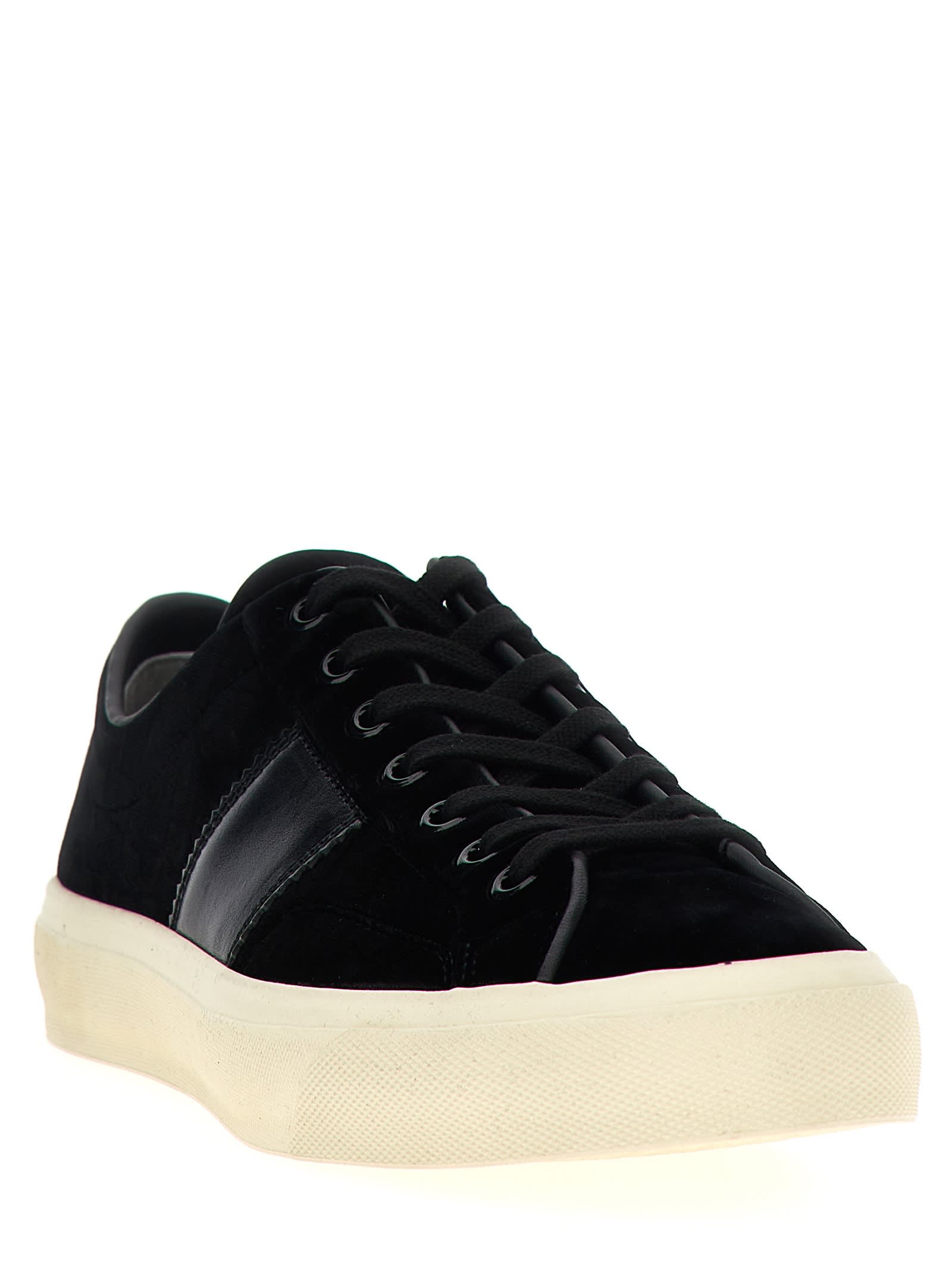 Shop Tom Ford Cambridge Sneakers In Black