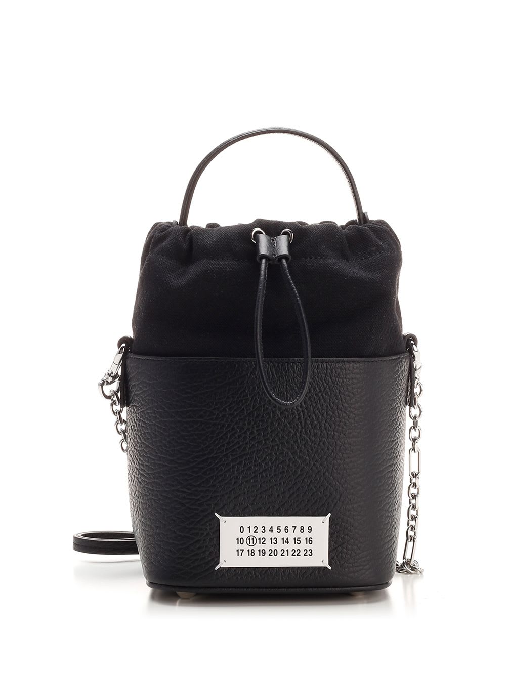 Shop Maison Margiela 5ac Small Bucket Bag In Black