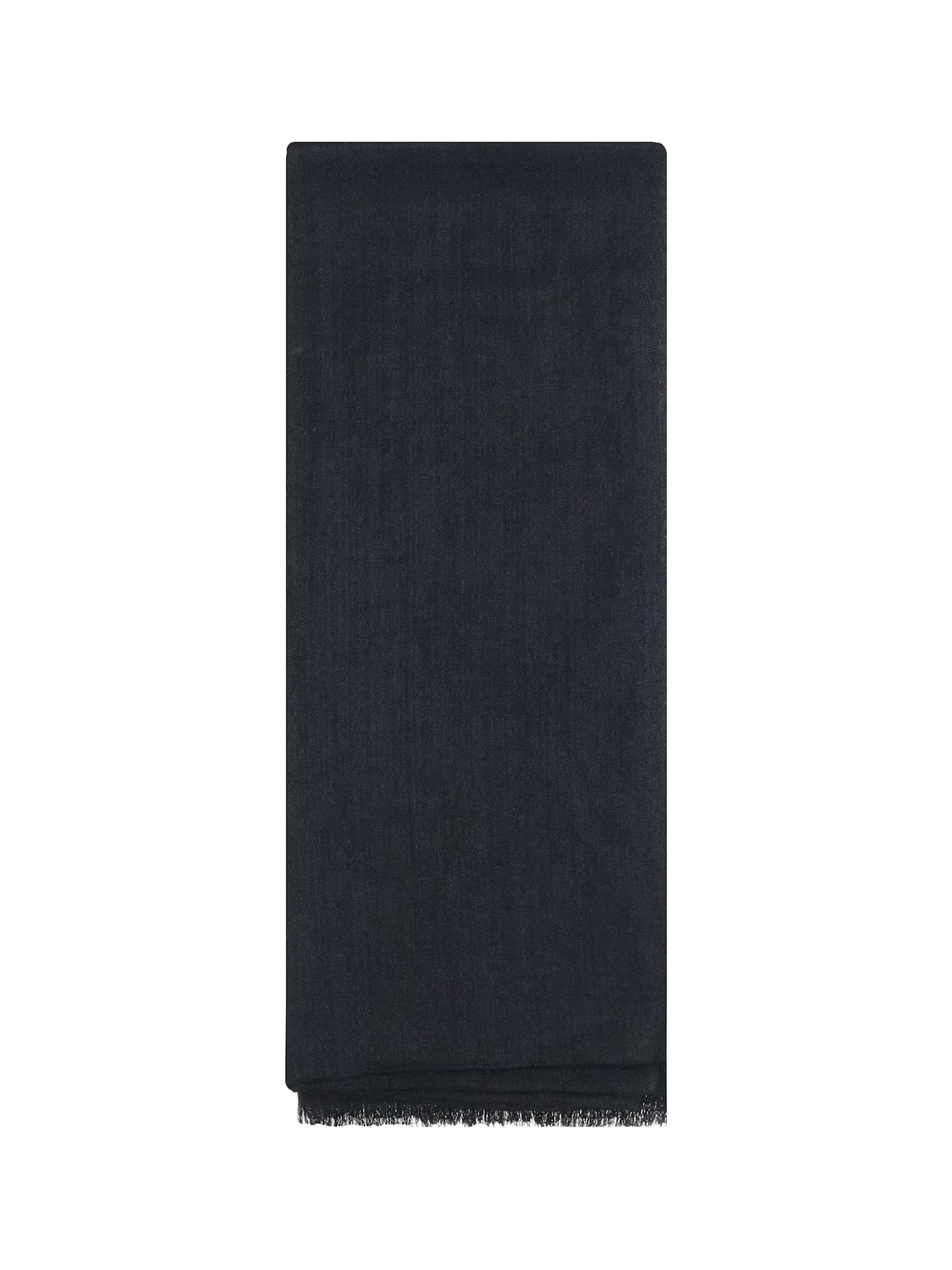 Brunello Cucinelli Women Silk And Cashmere Scarf In Black