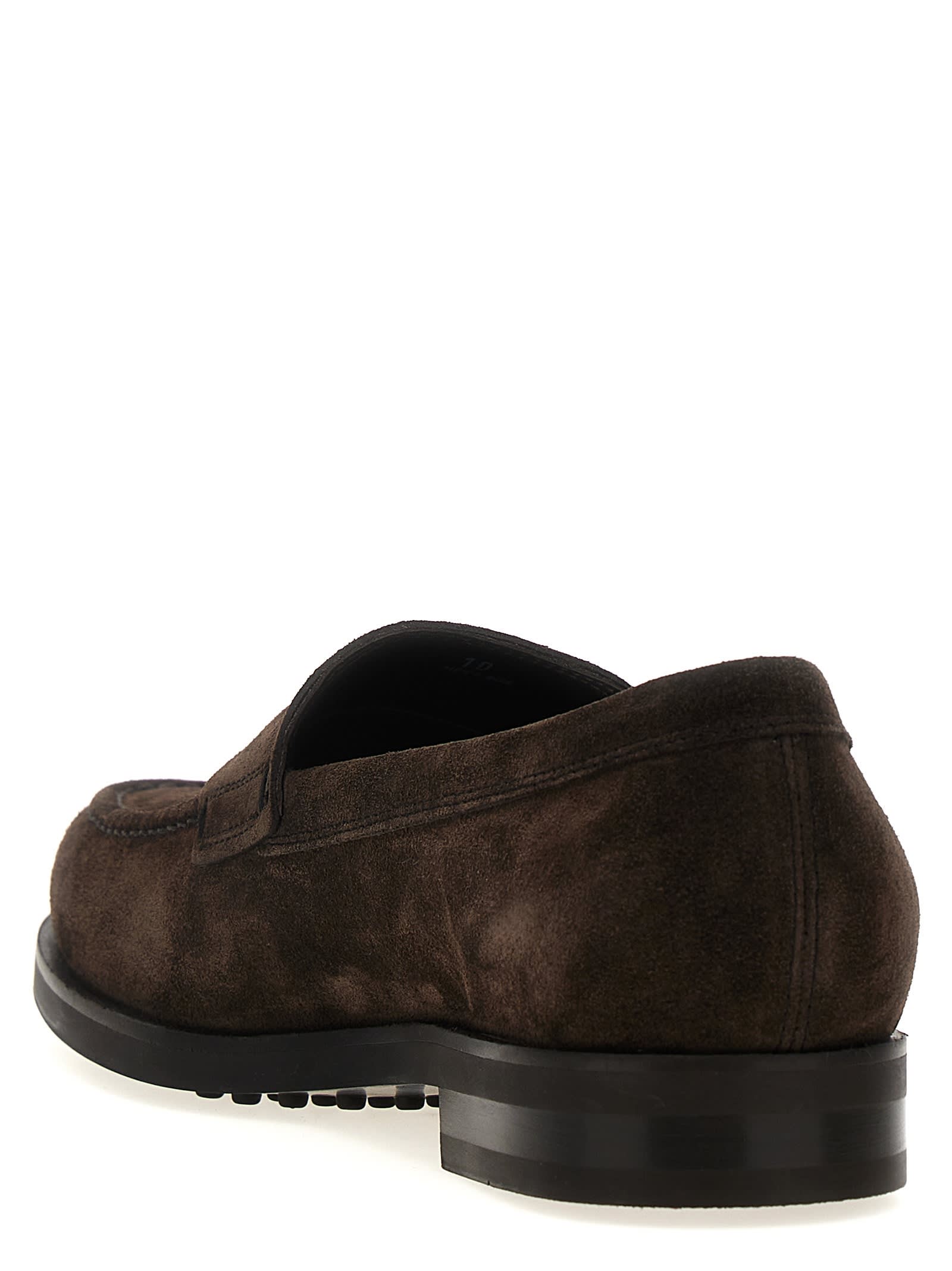 Shop Tod's Formale Loafers In Brown