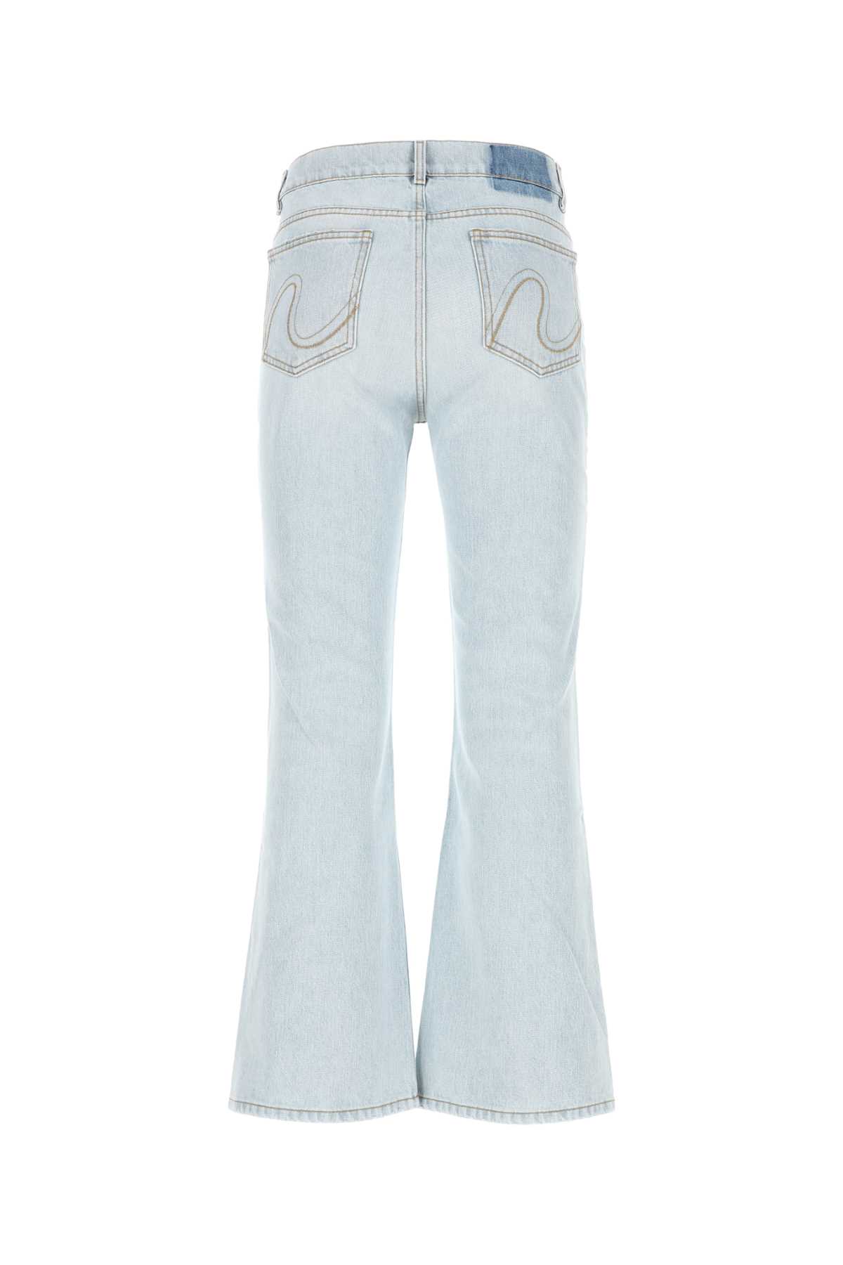 Erl Denim Jeans In Lightblue