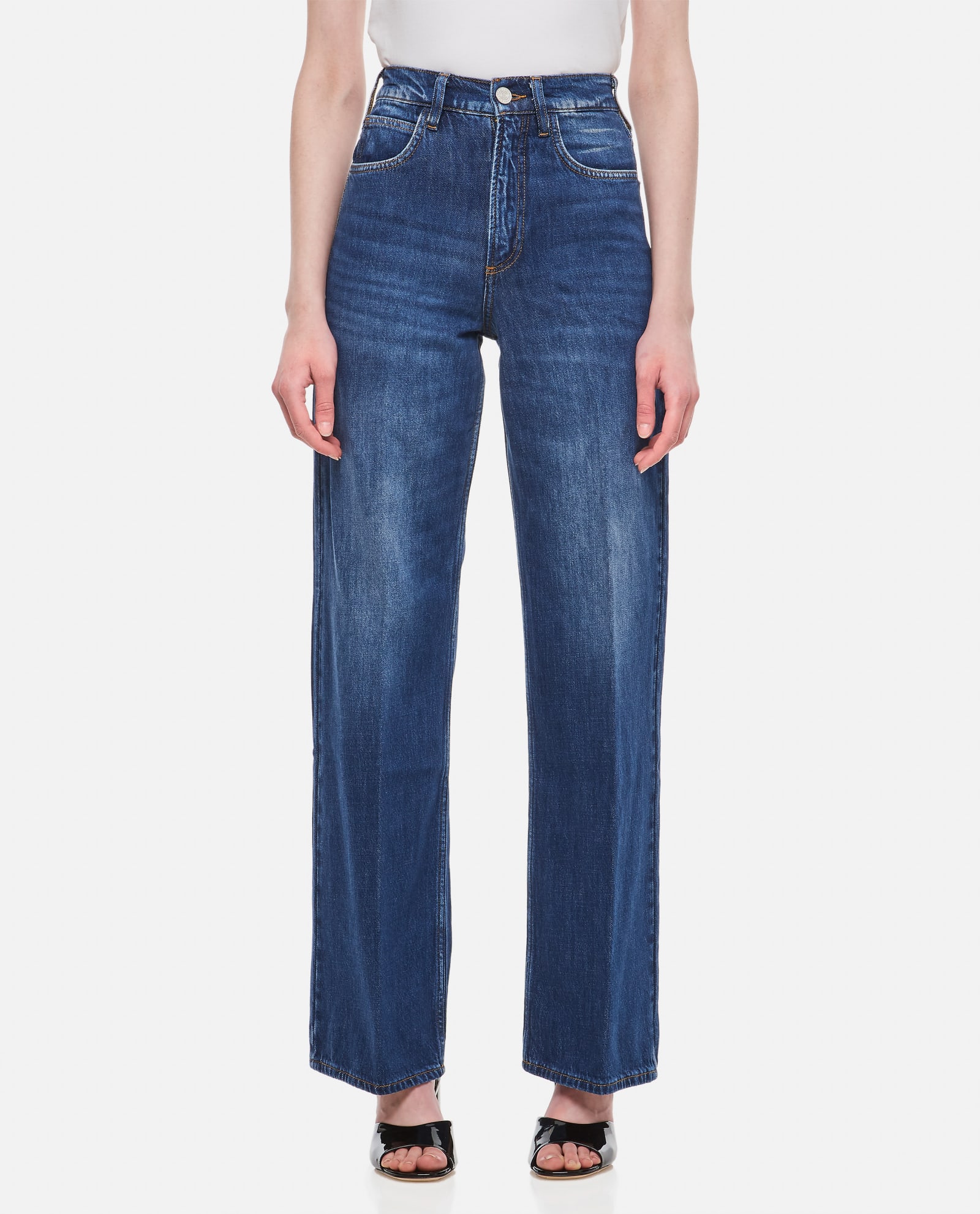 Le Highntight Wide Leg Cotton Jeans