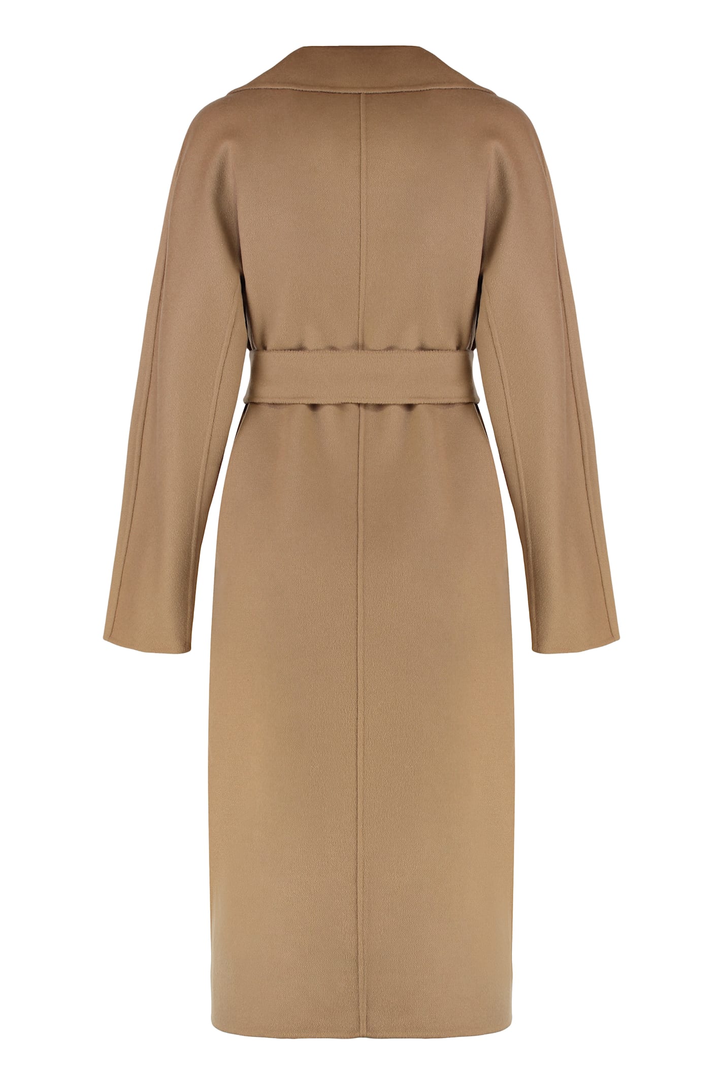 Max Mara Studio Cles Wool And Cashmere Coat In Brown