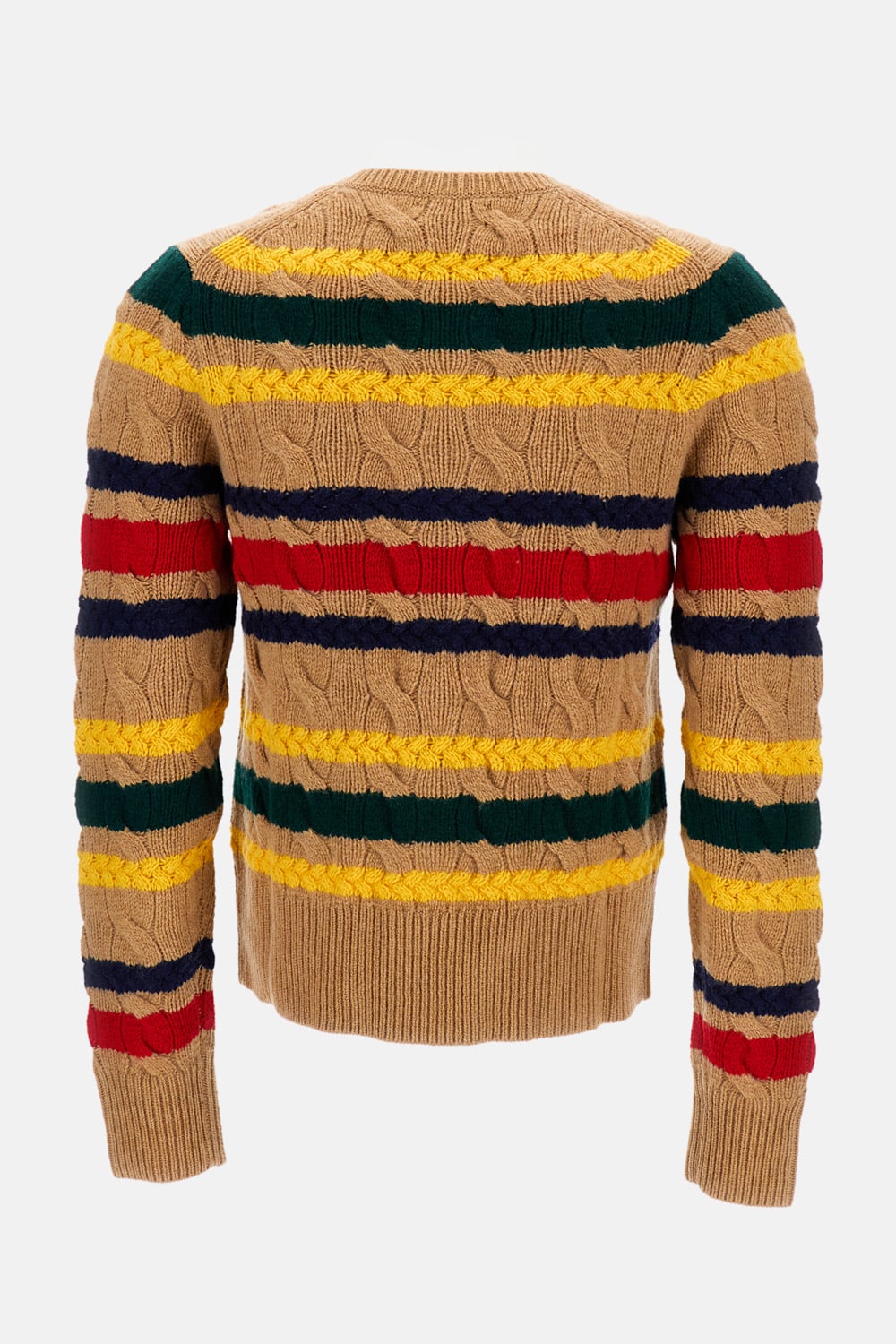 Polo Ralph Lauren Striped Cardigan In Neutral