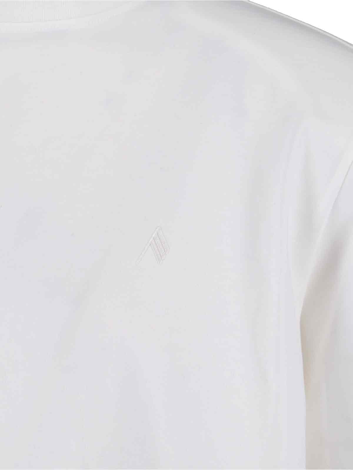 Attico Light Jersey Tank Top In White