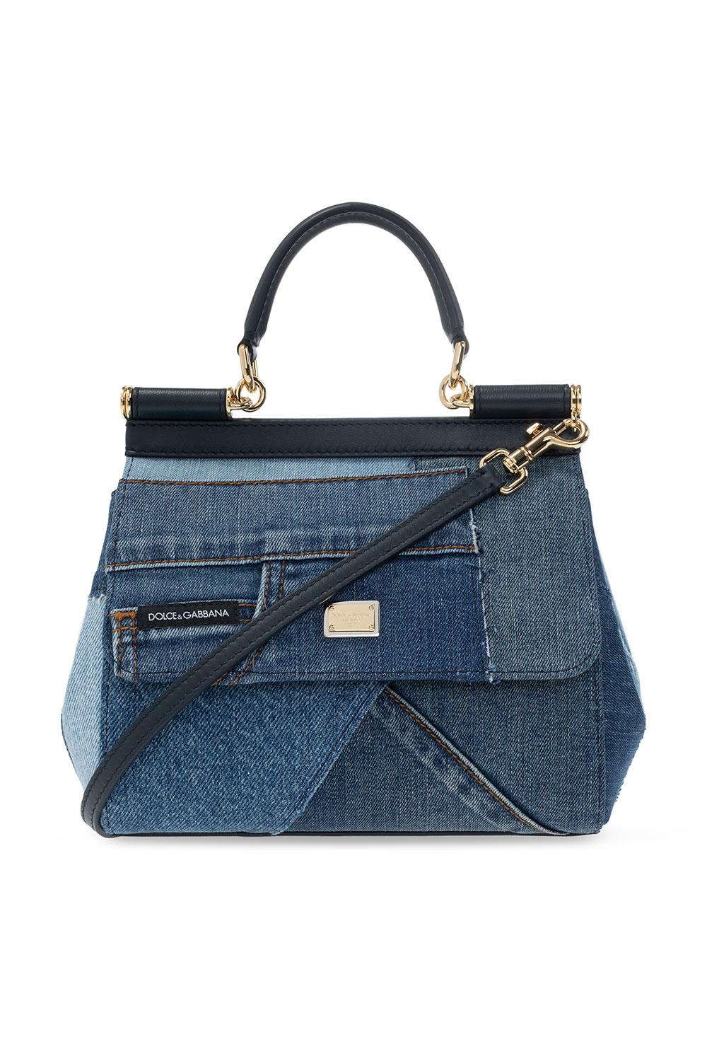 Dolce & Gabbana Sicily Denim Shoulder Bag | ModeSens