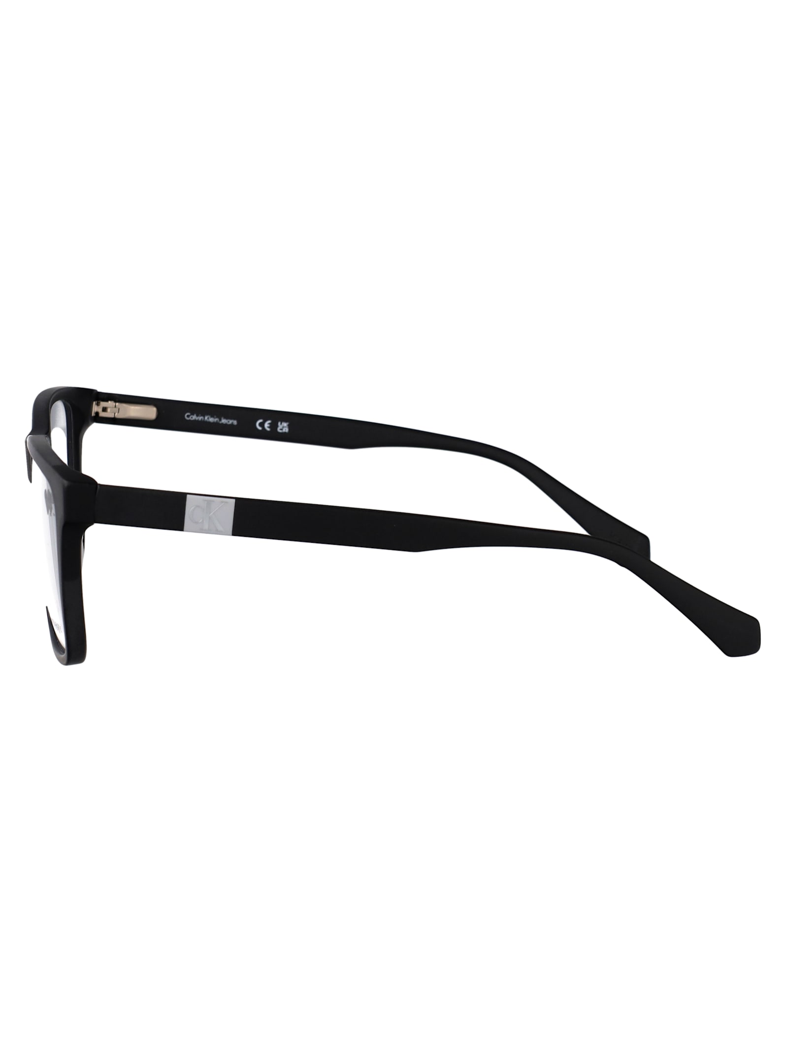 Calvin Klein Jeans Est.1978 Calvin Klein Jeans Matte Black Acetate Glasses In Black