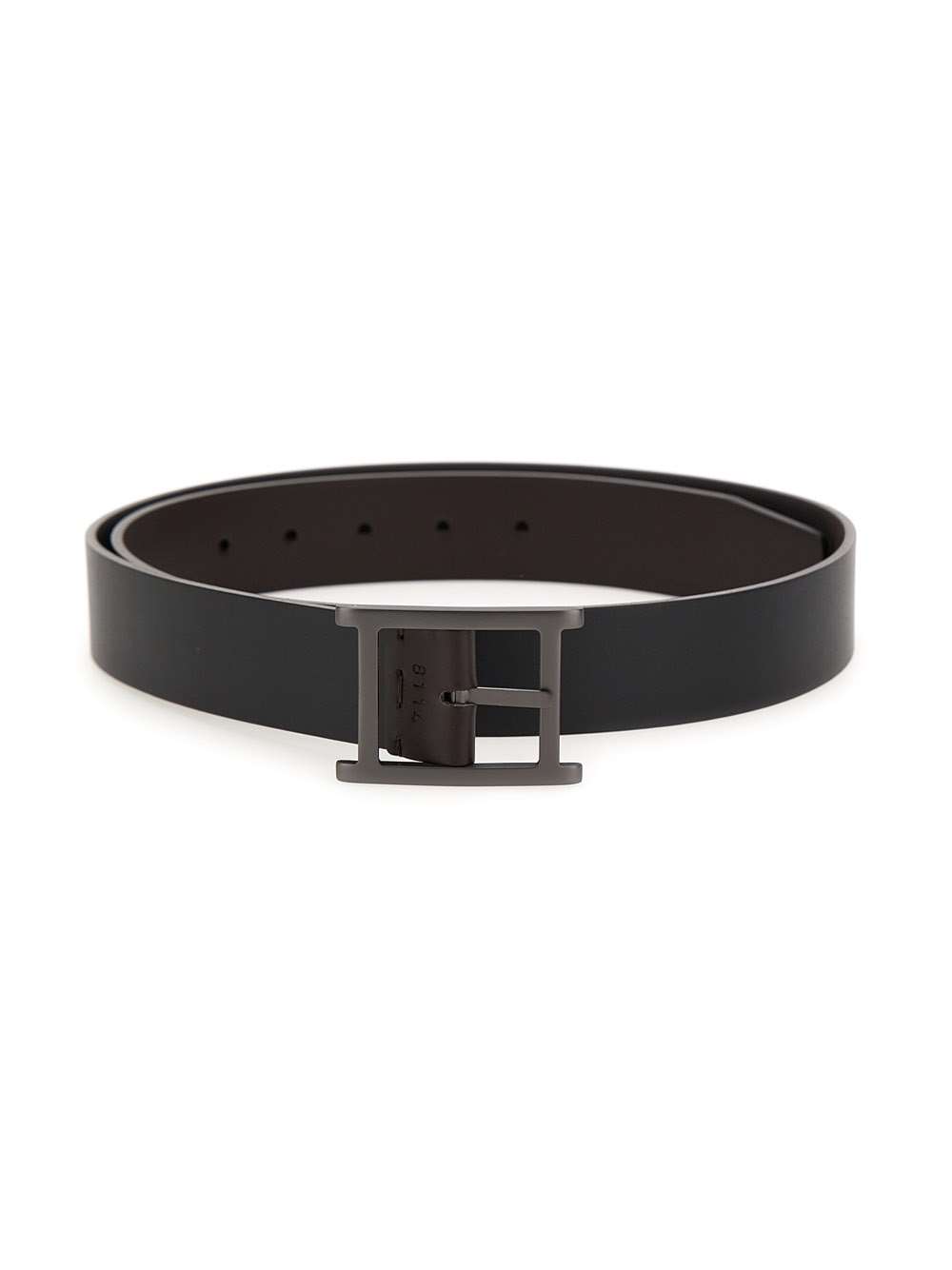 Shop Orciani Monaco Double Leather Belt In Black/ Brown