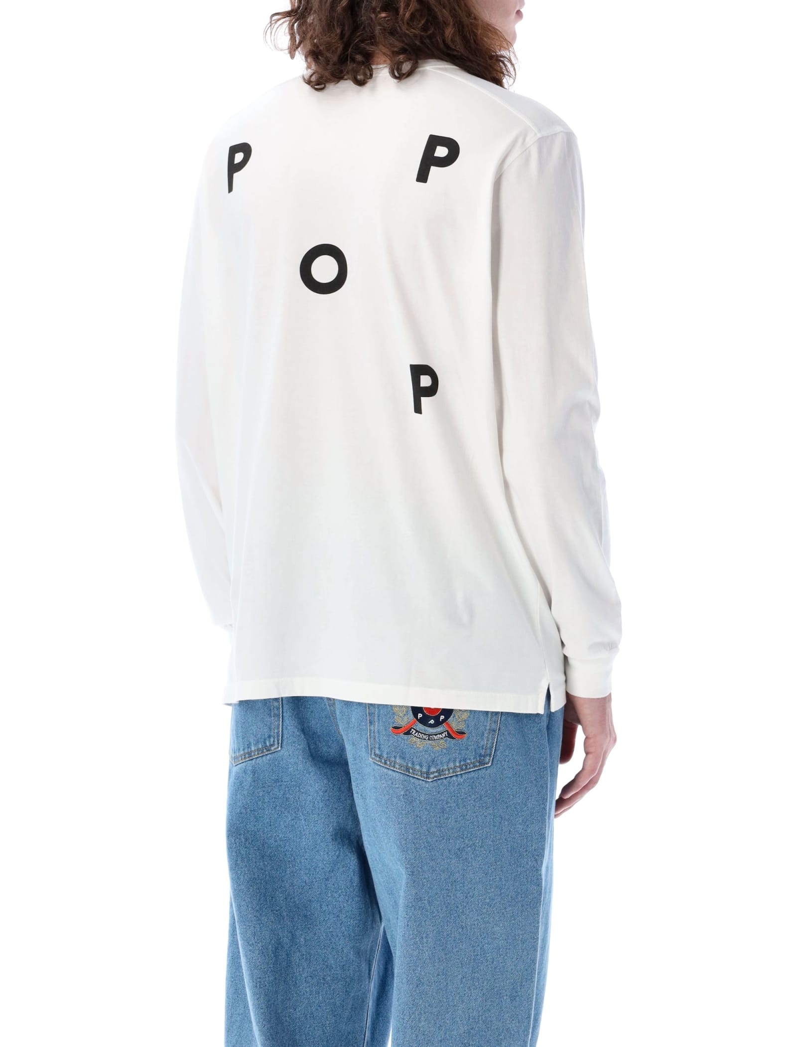 Shop Pop Trading Company Pop Logo T-shirt In White Black