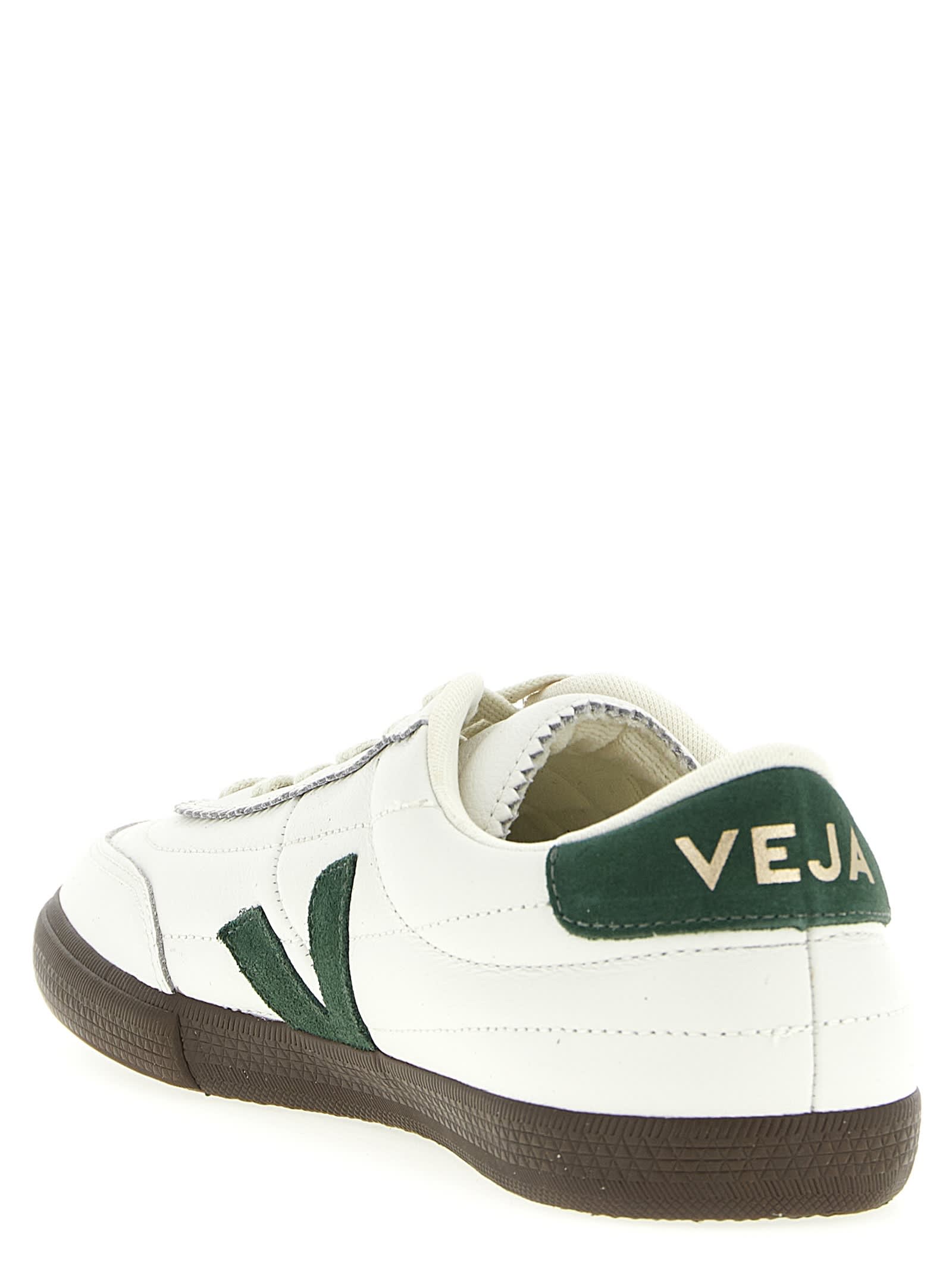 Veja Multicolour Leather Suede Sneaker In White