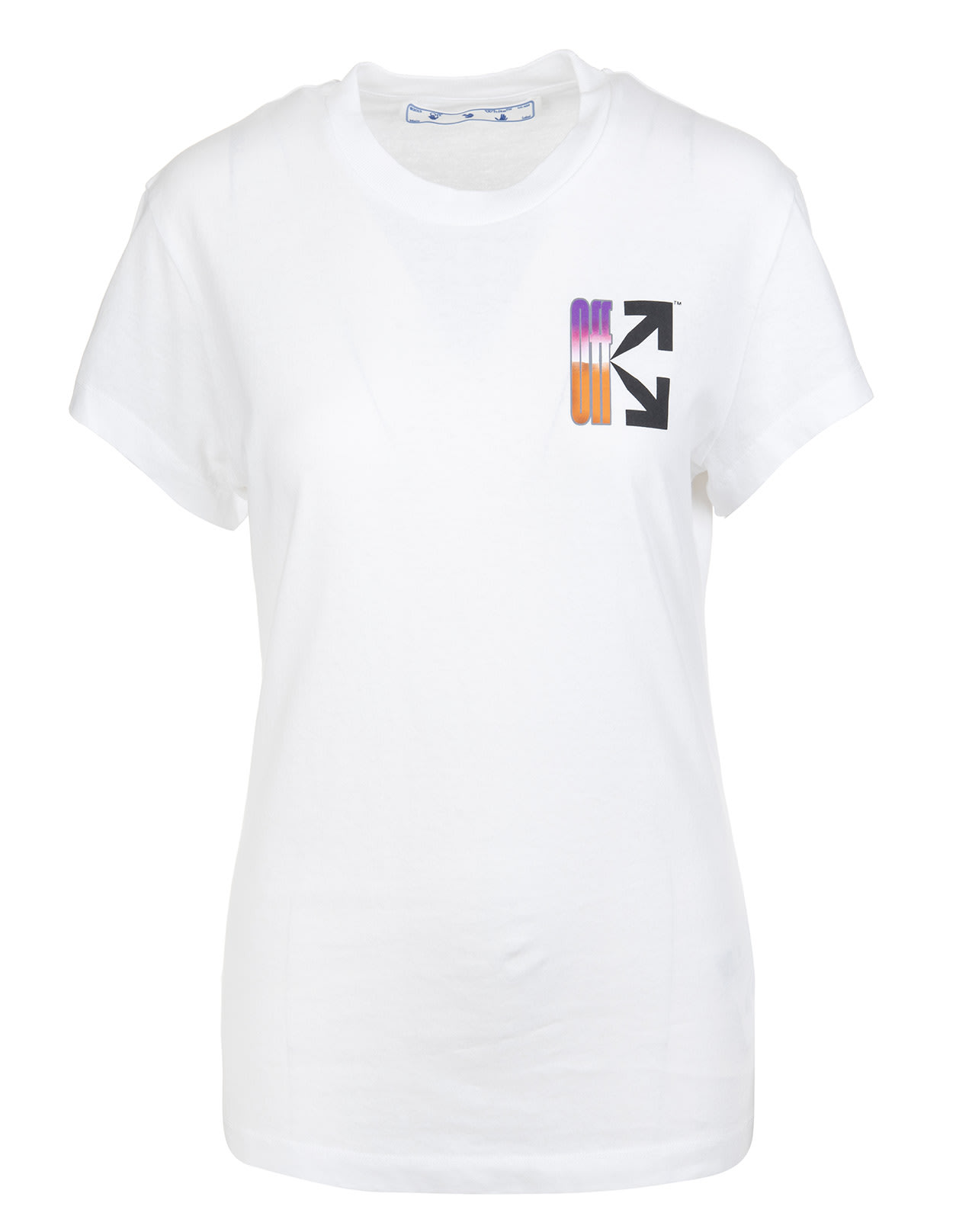 Off-White Gradient-style Logo White Woman T-shirt