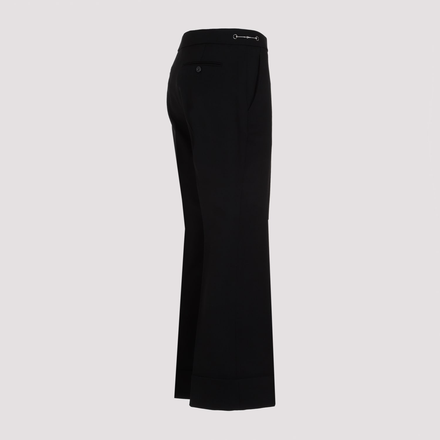 Shop Gucci Black Wool Pants